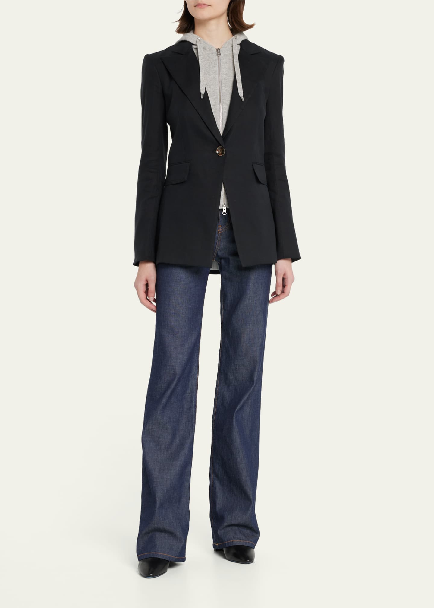 Veronica Beard Cashmere Hoodie Dickey Image 2 of 5
