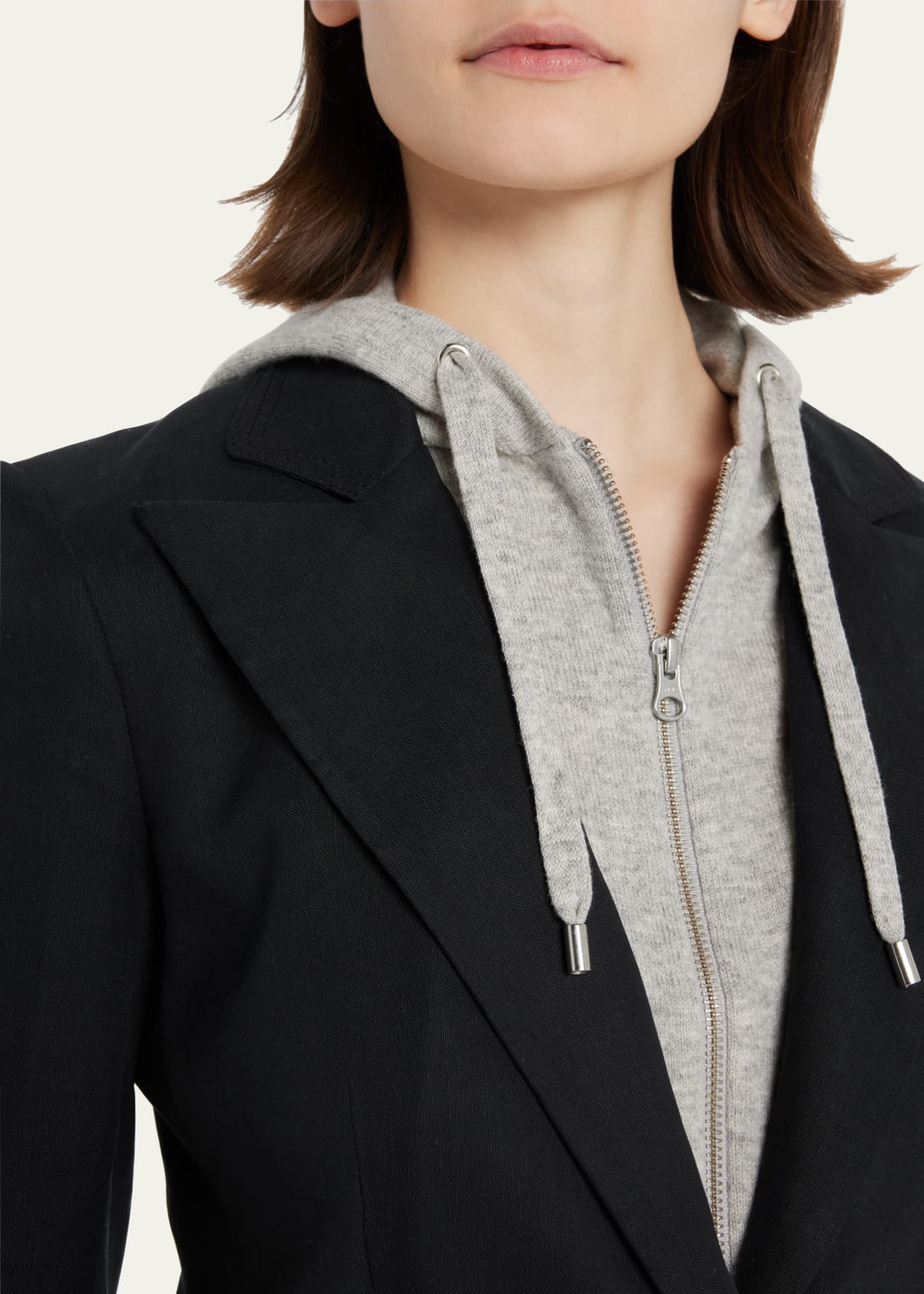 Veronica Beard Cashmere Hoodie Dickey Image 5 of 5