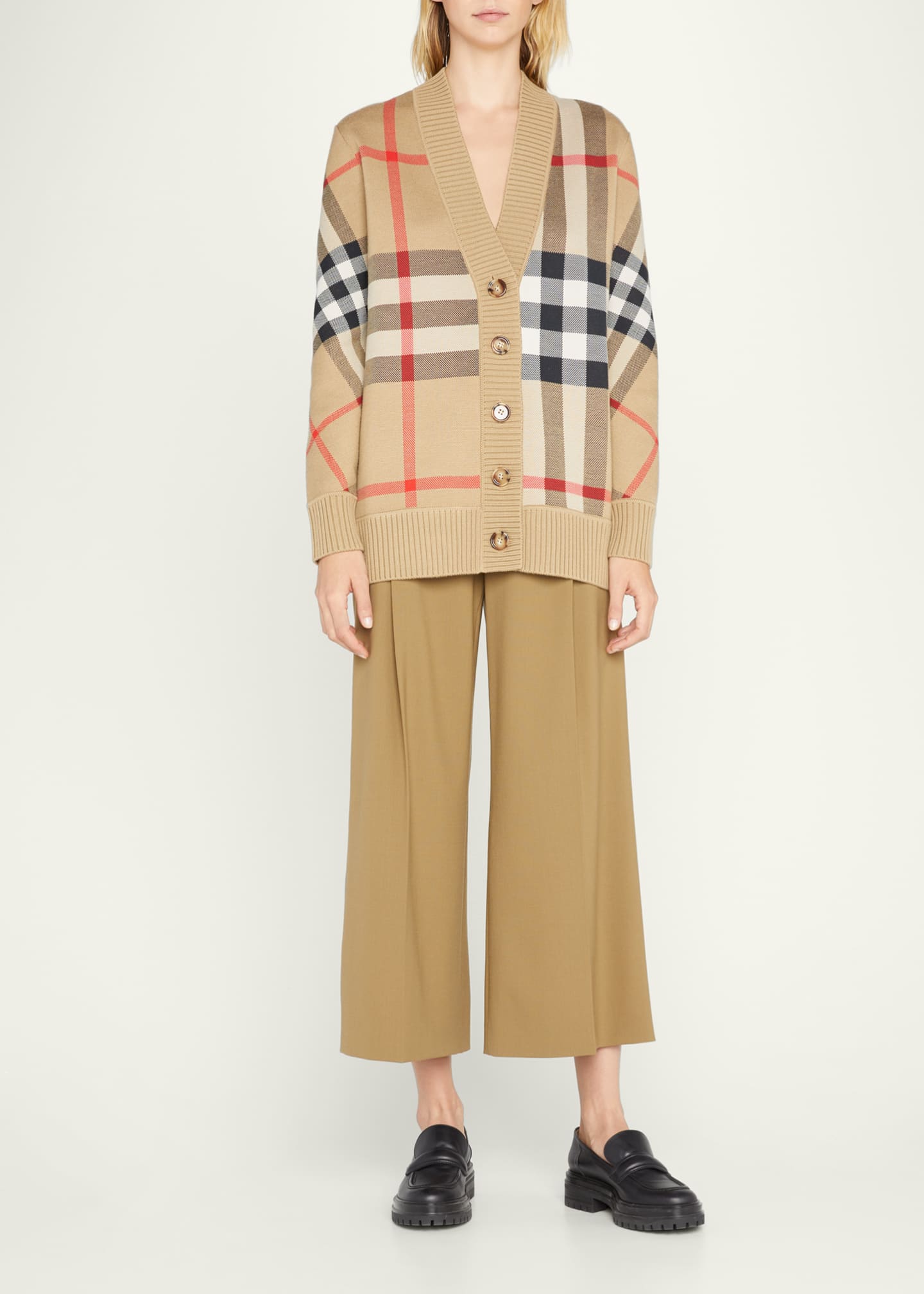 Burberry check sweater best sale