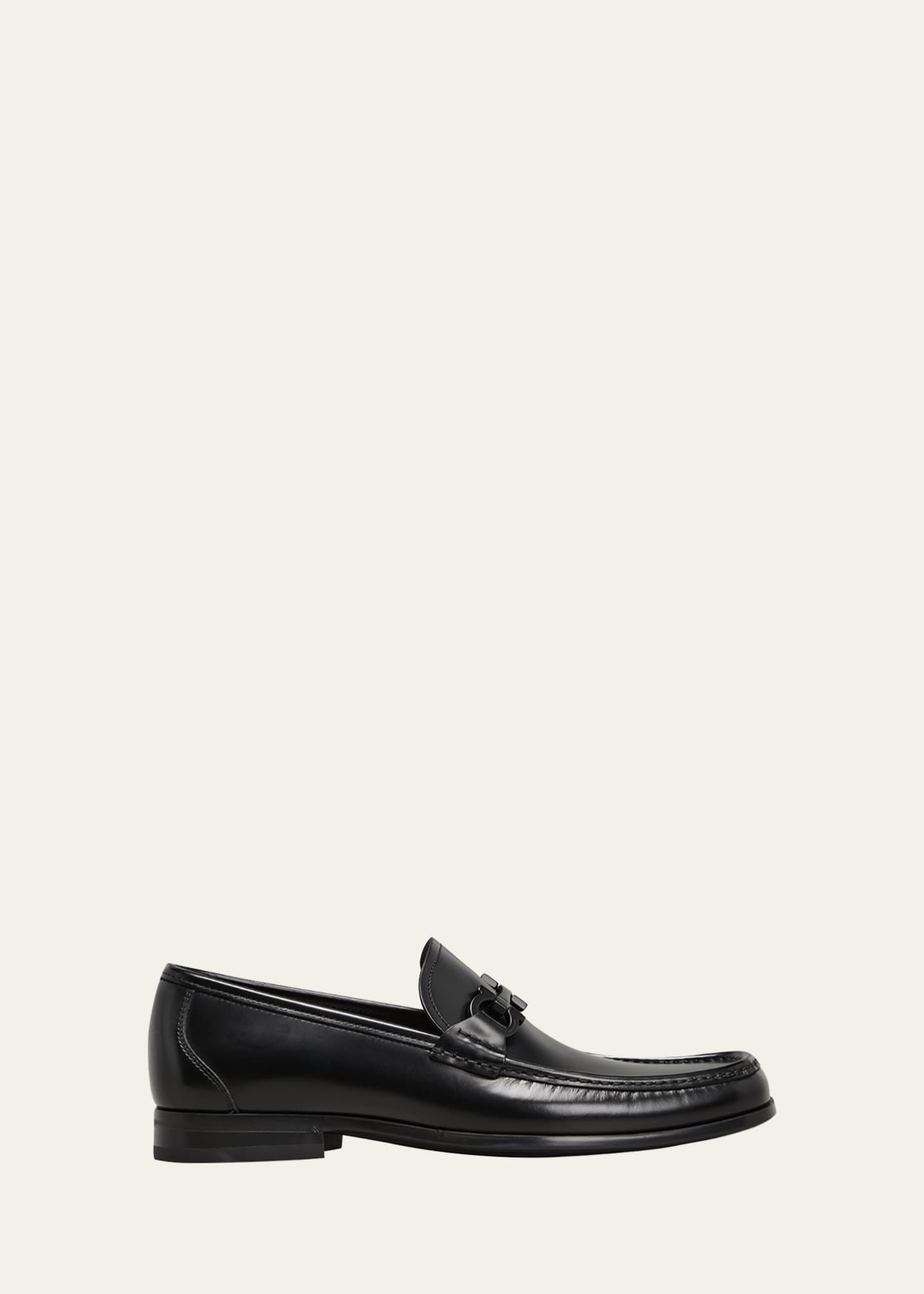 Ferragamo Men's Grandioso Polished Calfskin Gancini Loafer - Bergdorf ...