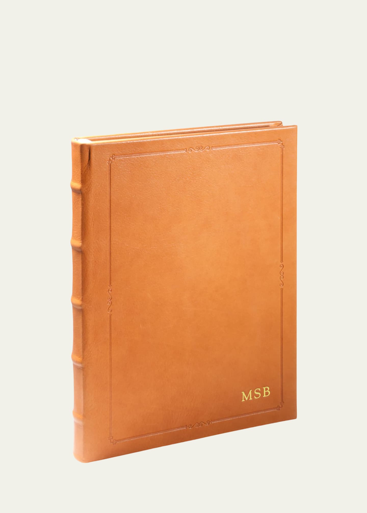 Graphic Image Lined Hardcover Leather Journal, 9" Image 1 of 2