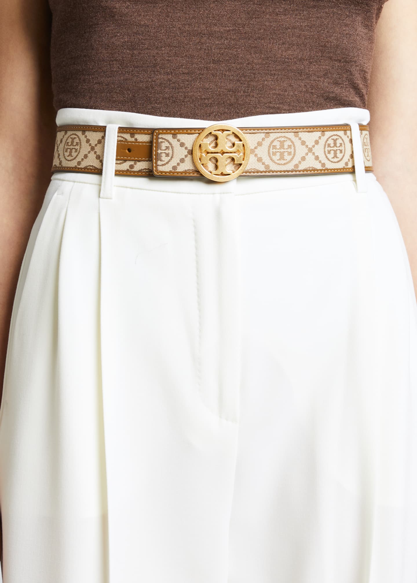 T Monogram Belt: Women's Designer Belts