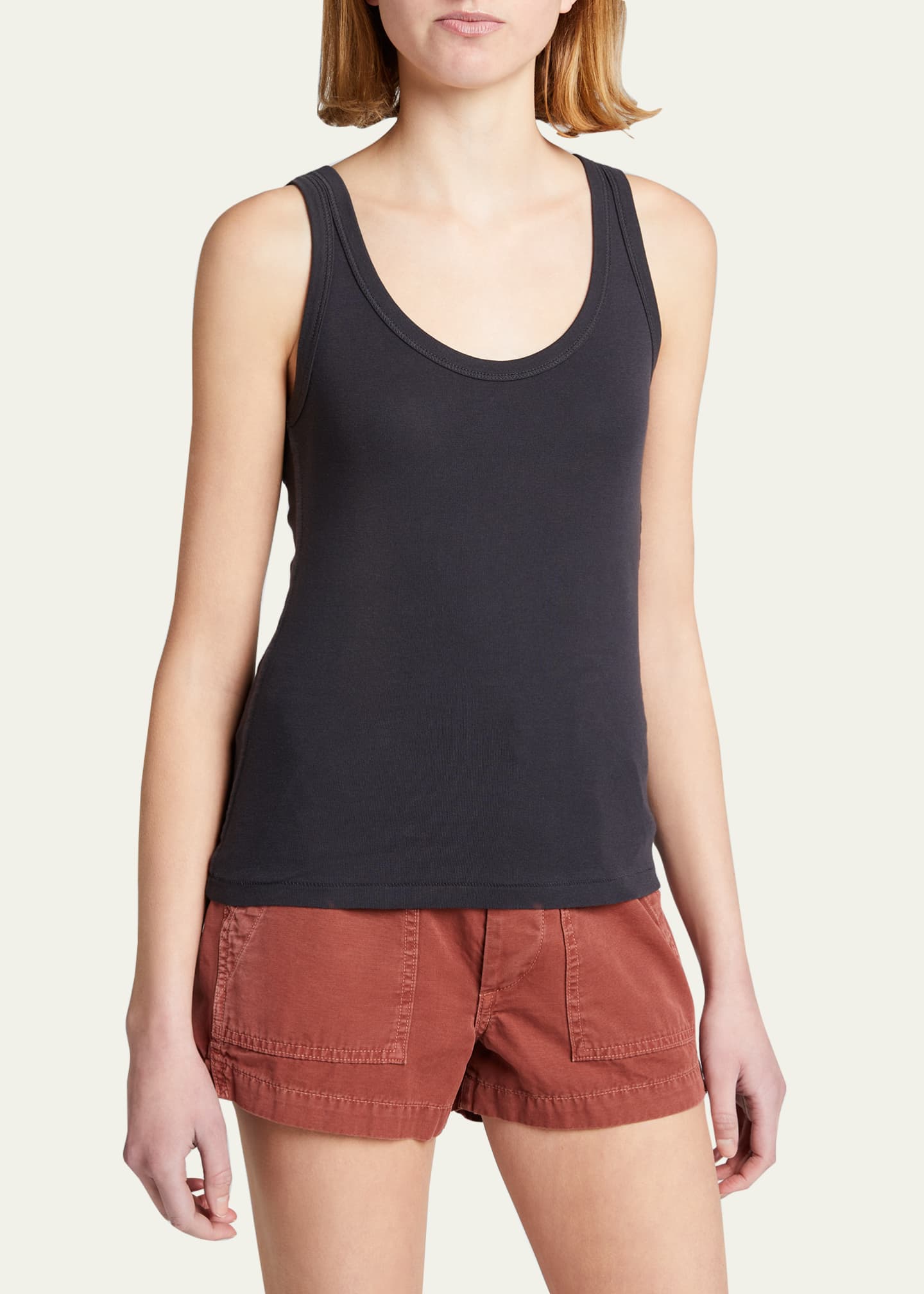 AMO Denim Scoop-Neck Layering Tank Image 4 of 5