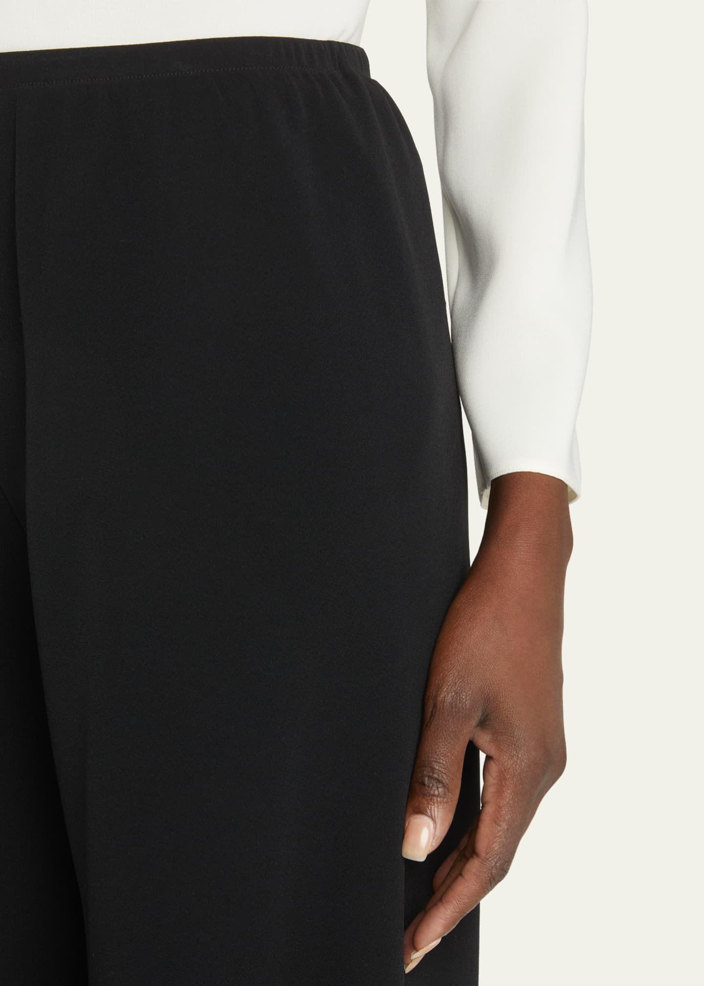 THE ROW Gala Wide-Leg Crepe Pants Image 5 of 7
