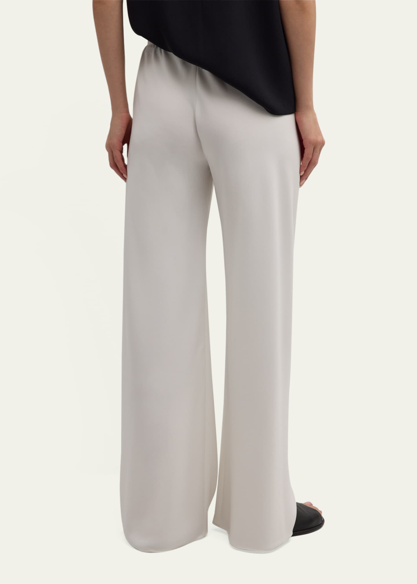 THE ROW Gala Wide-Leg Crepe Pants Image 6 of 7