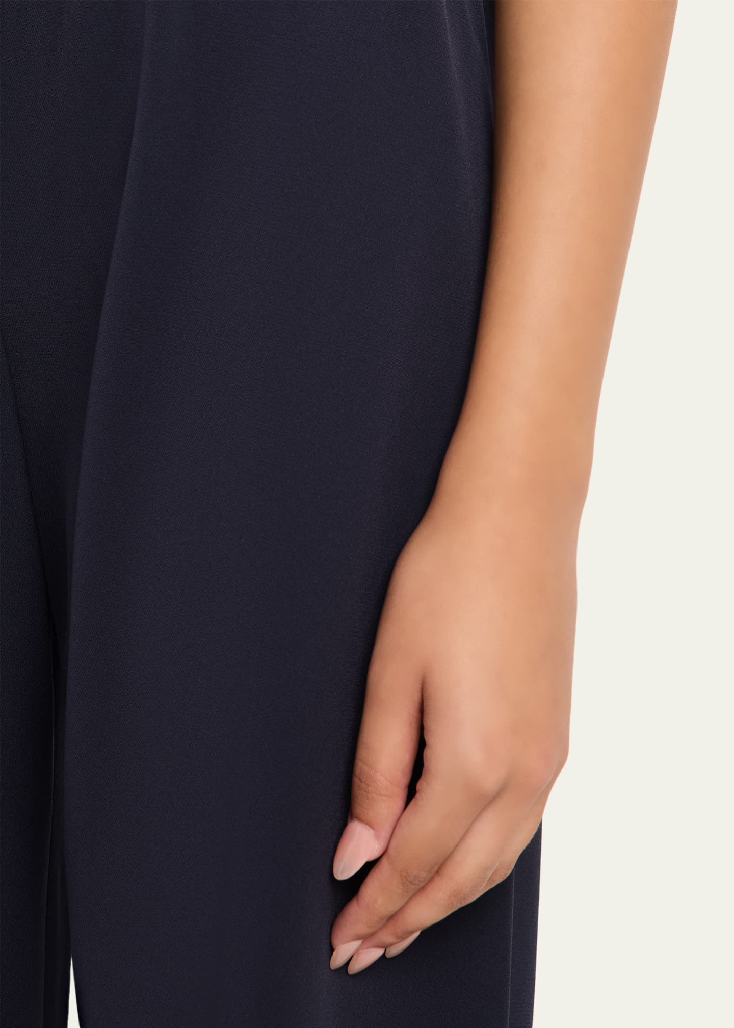 Gala Wide-Leg Crepe Pants