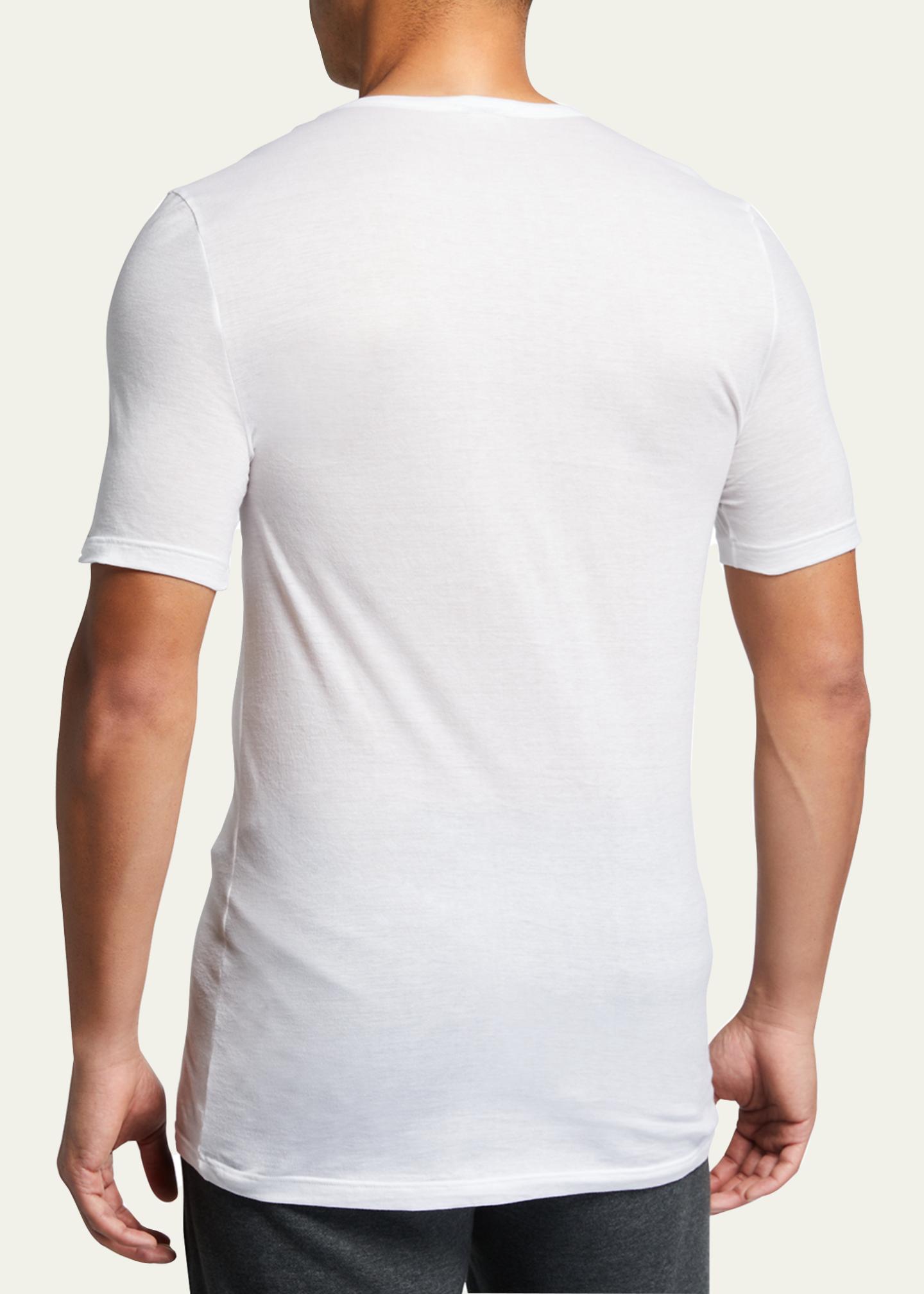 Hanro Men’s Ultralight Cotton V-Neck T-Shirt - Bergdorf Goodman