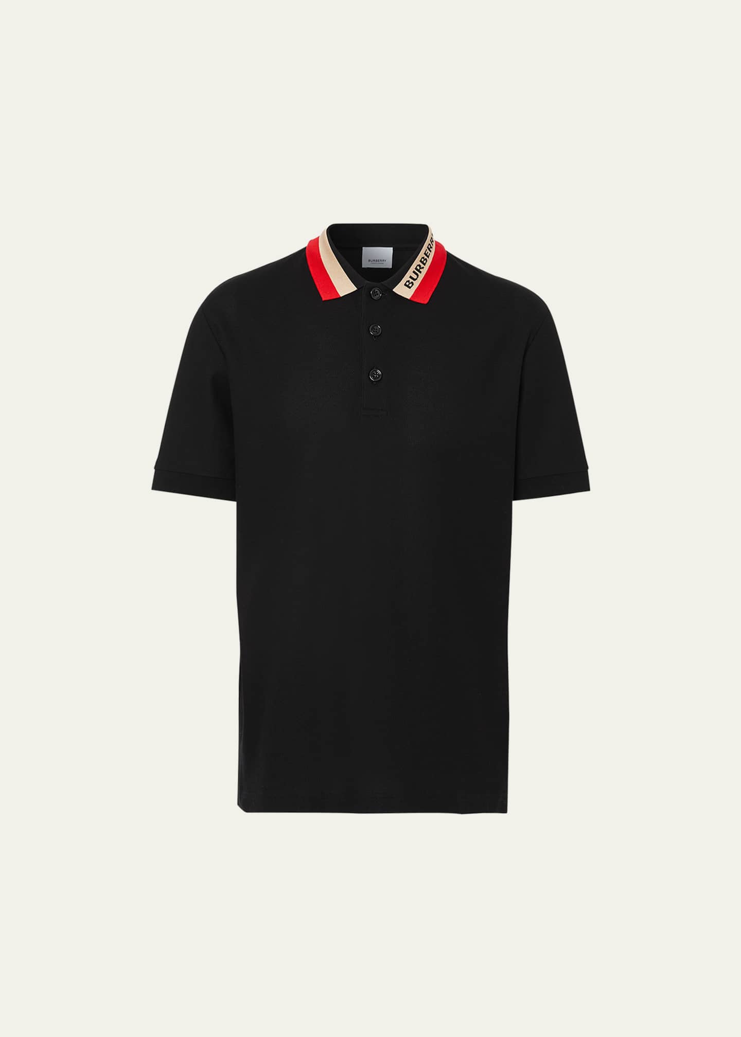 Burberry Men's Edney Polo Shirt w/ Logo Collar - Bergdorf Goodman