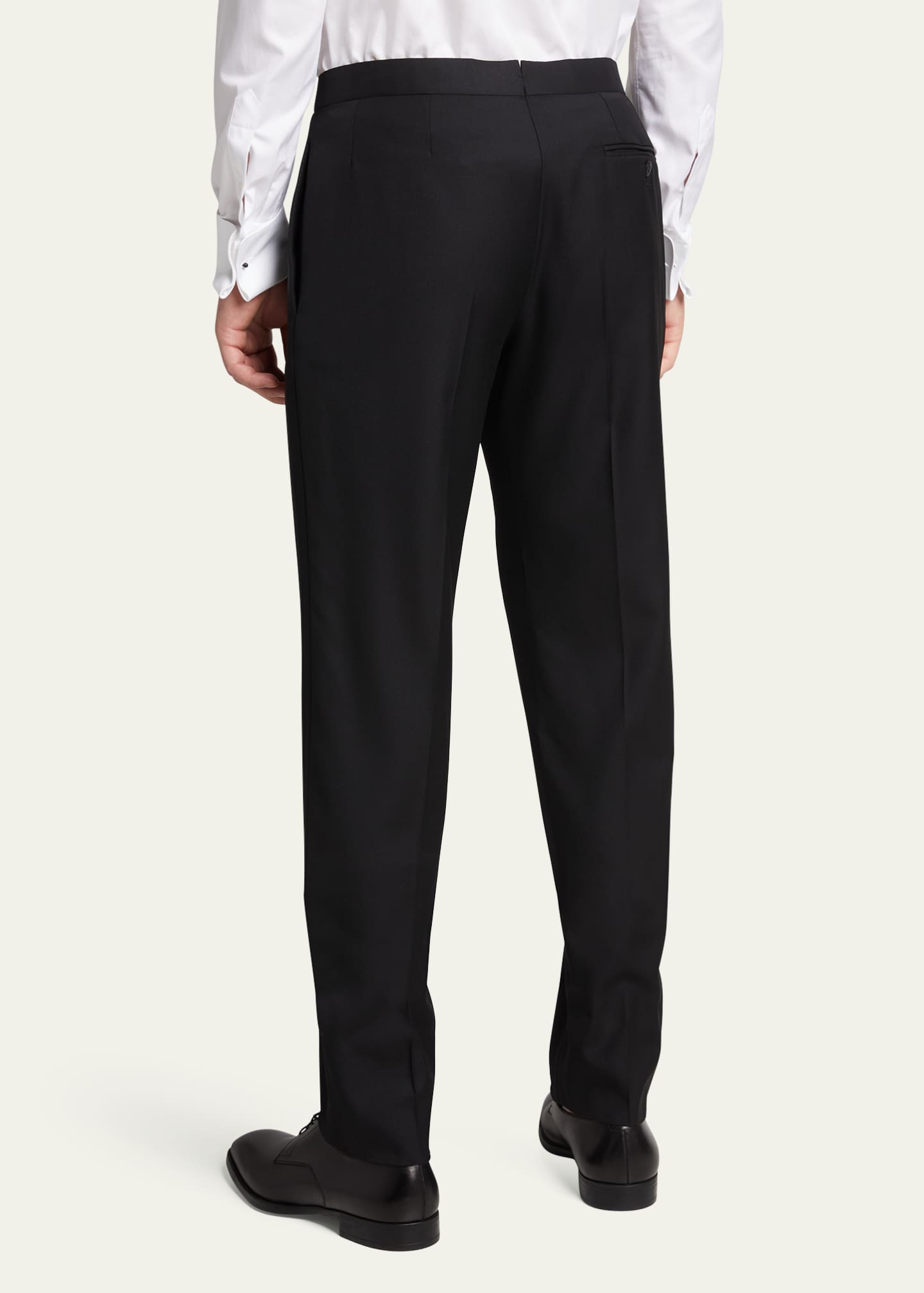 Brioni Men's Cotton Tuxedo Pants Image 3 of 5