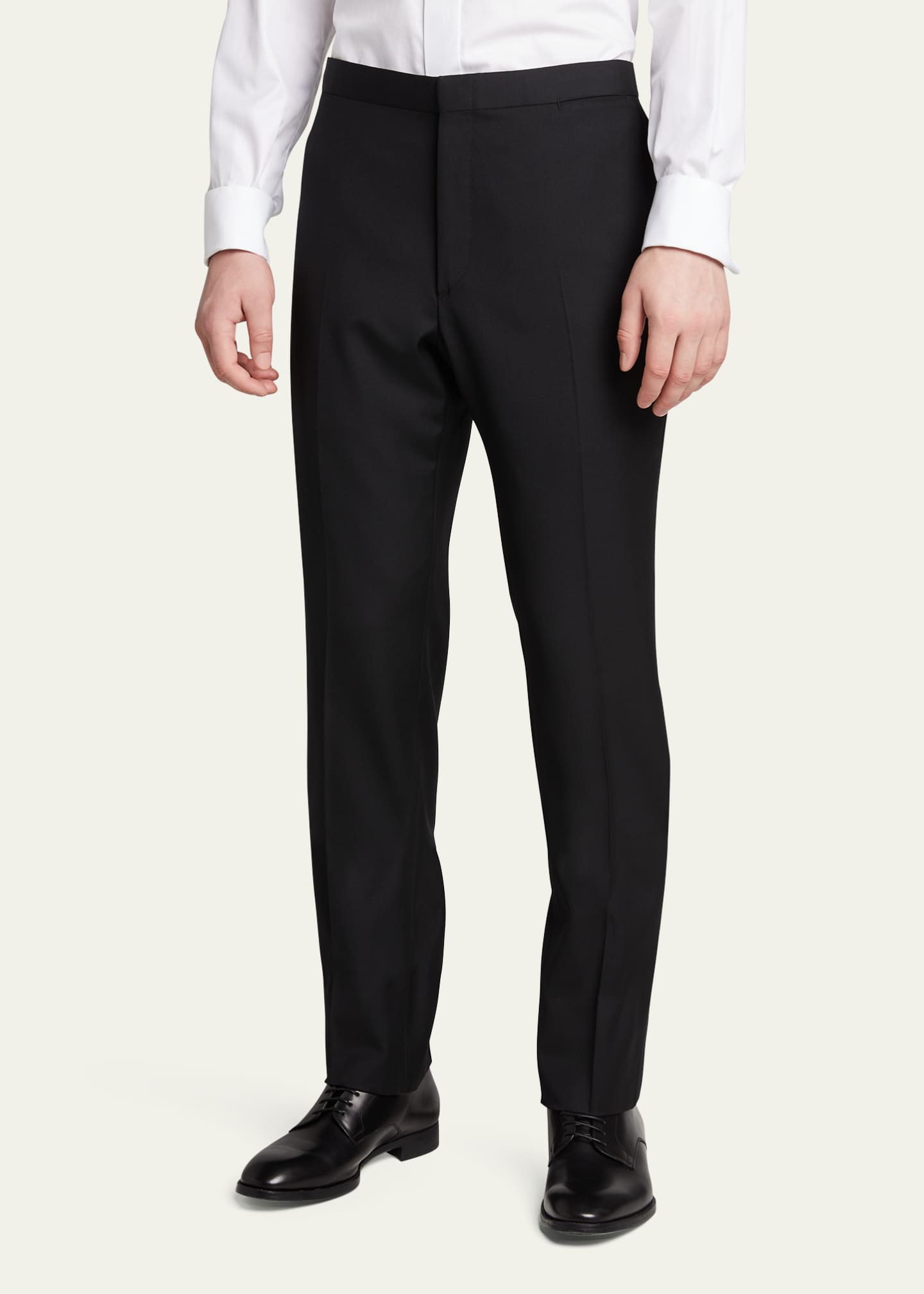 Brioni Men's Cotton Tuxedo Pants Image 4 of 5