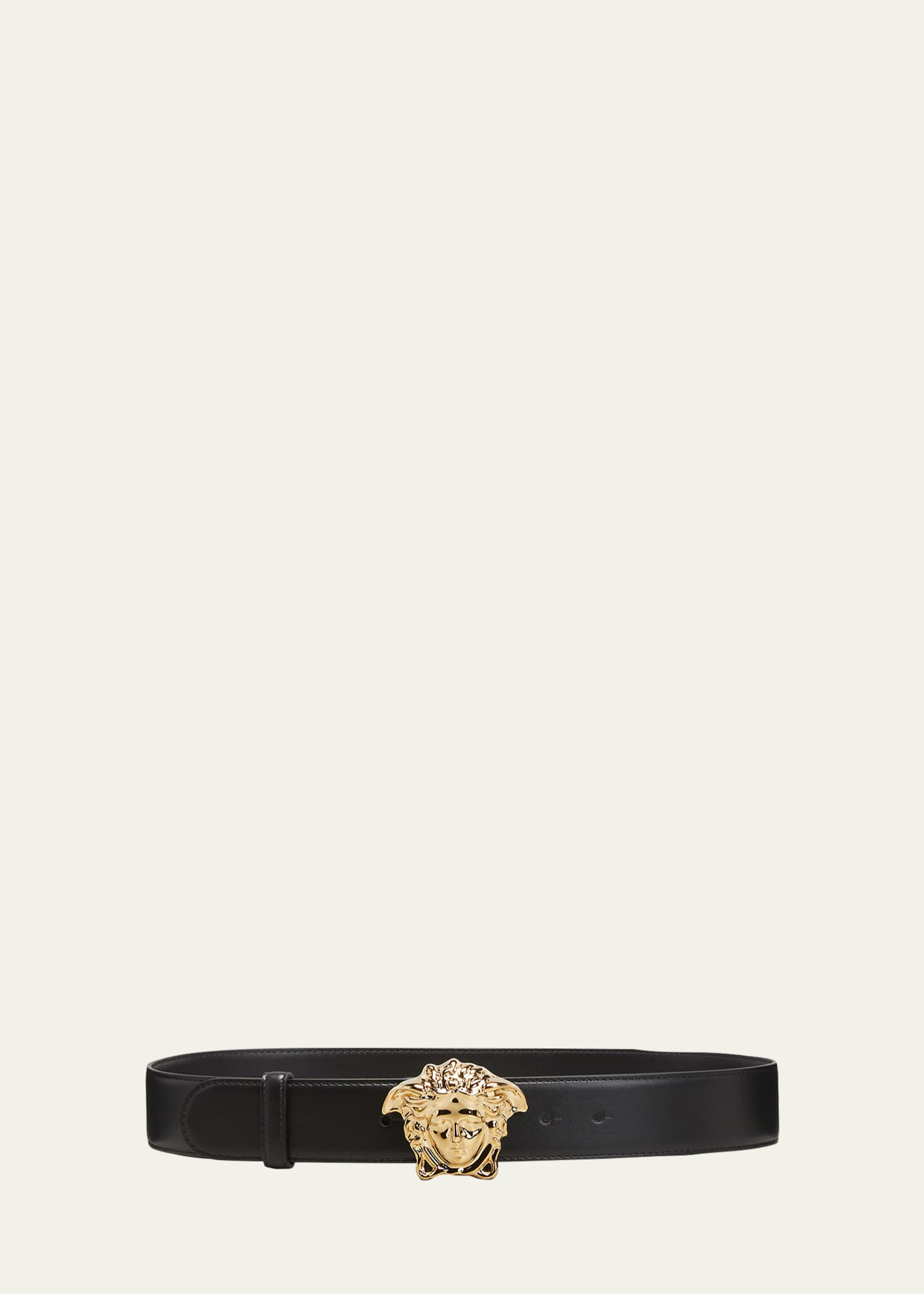 Versace La Medusa Buckle Leather Belt - Bergdorf Goodman