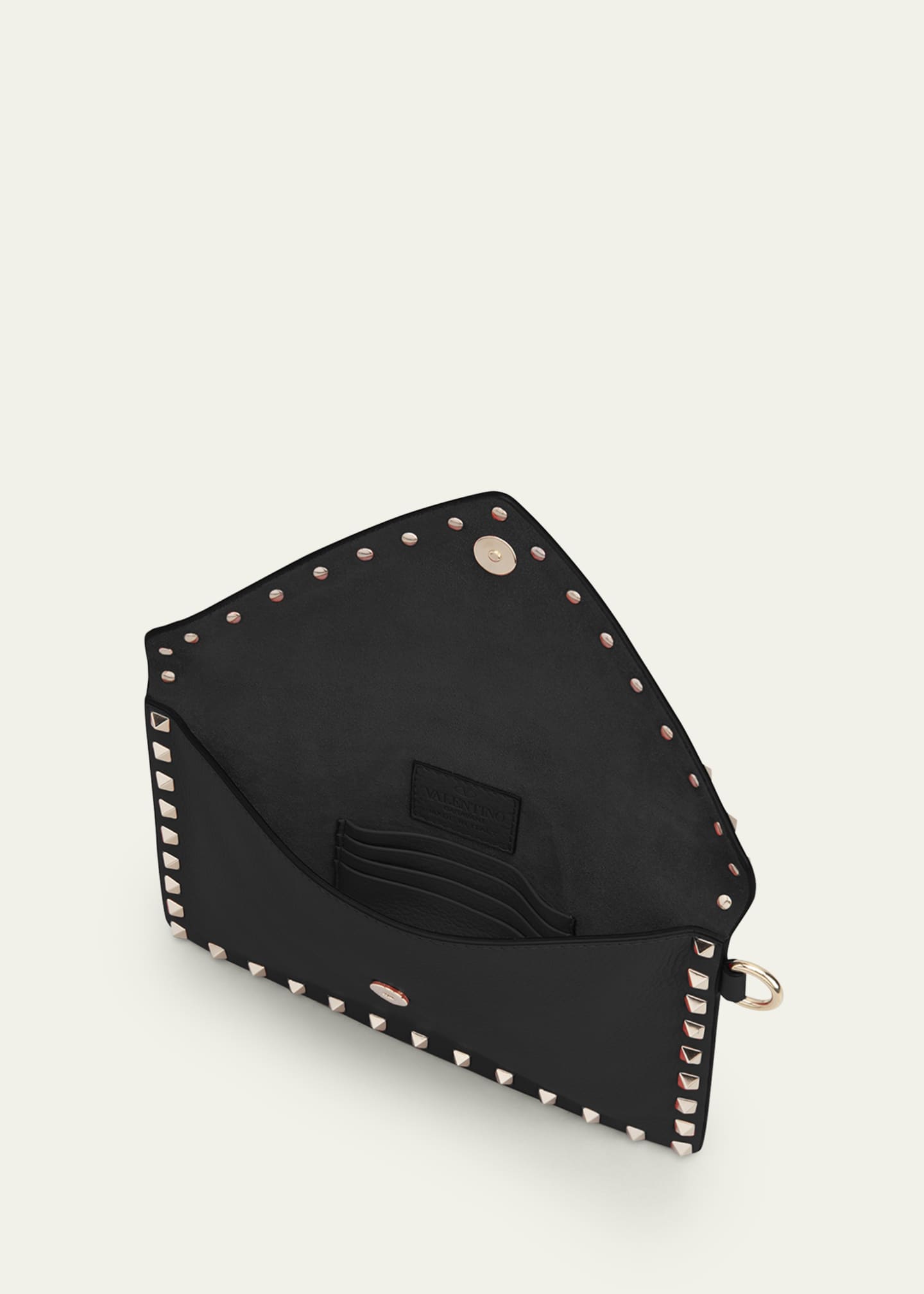 Valentino rockstud clutch black deals