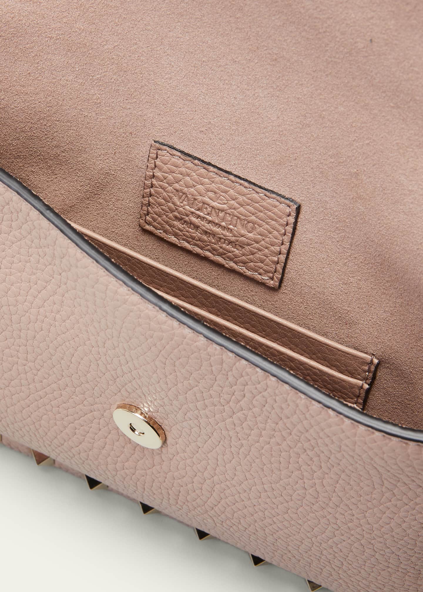 Valentino Garavani Rockstud V-Flap Pouch Clutch Bag Image 4 of 5