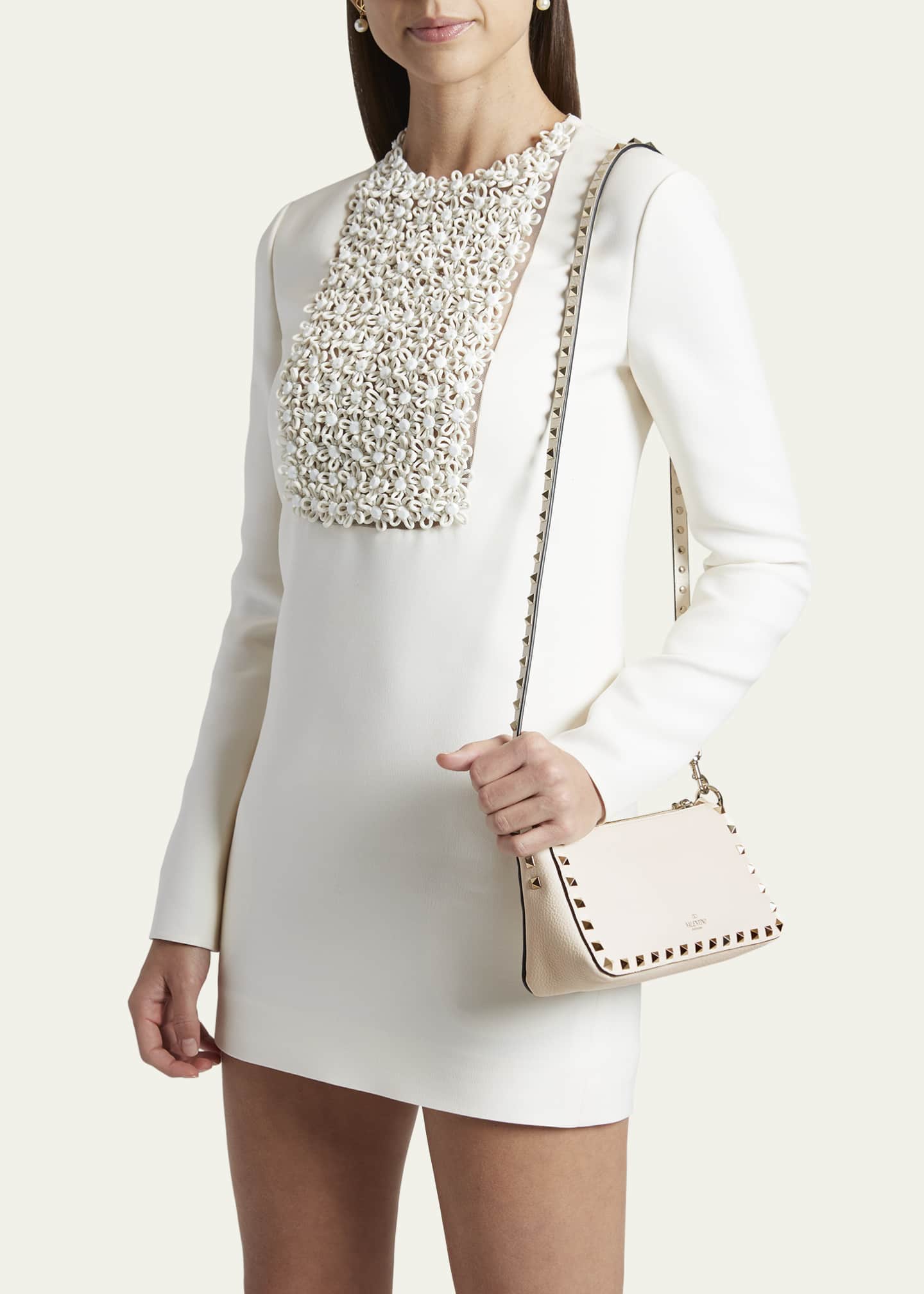 Valentino Garavani Rockstud Calfksin Small Shoulder Bag Bergdorf