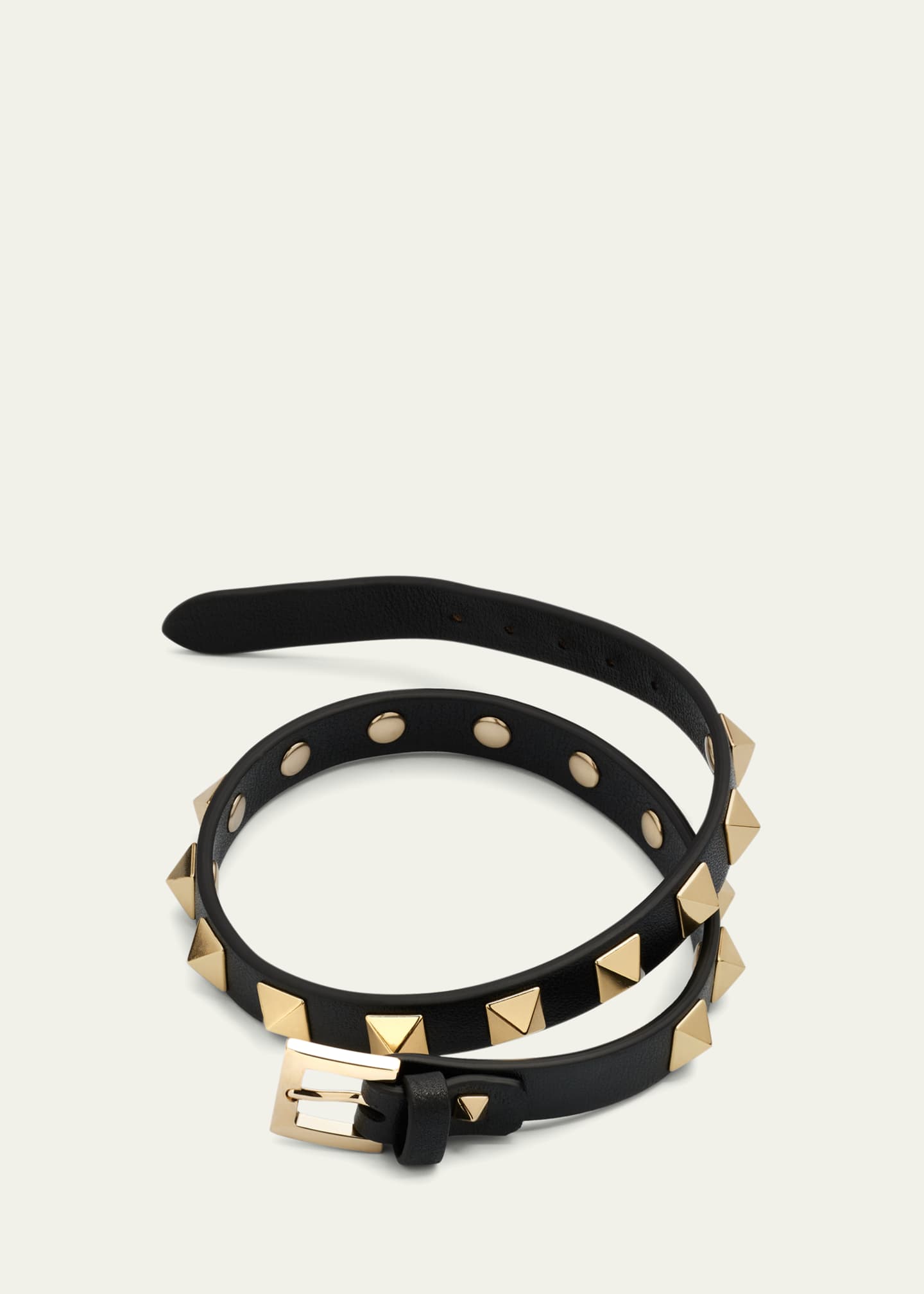 Rockstud leather bracelet