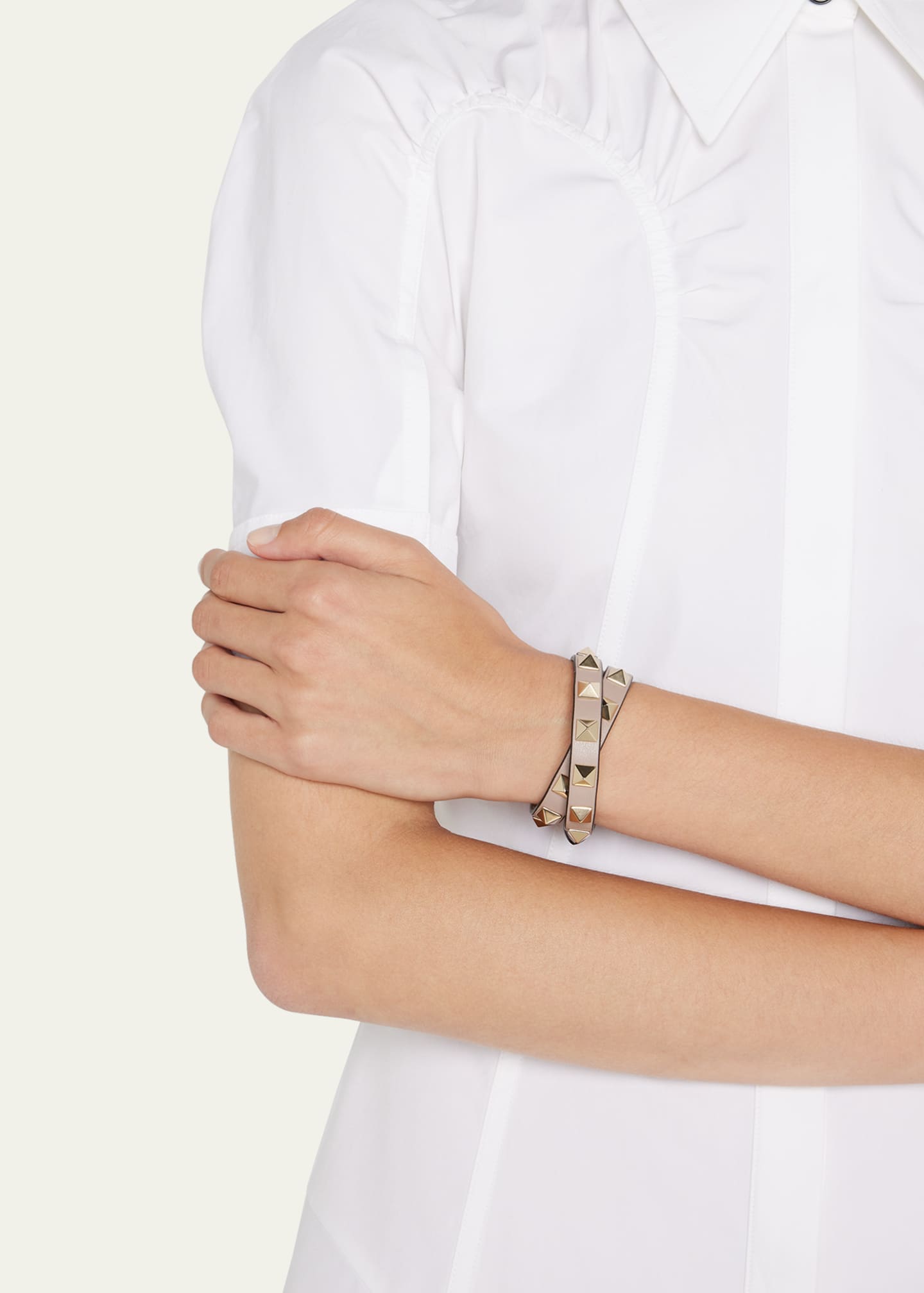 Valentino rockstud double wrap bracelet best sale