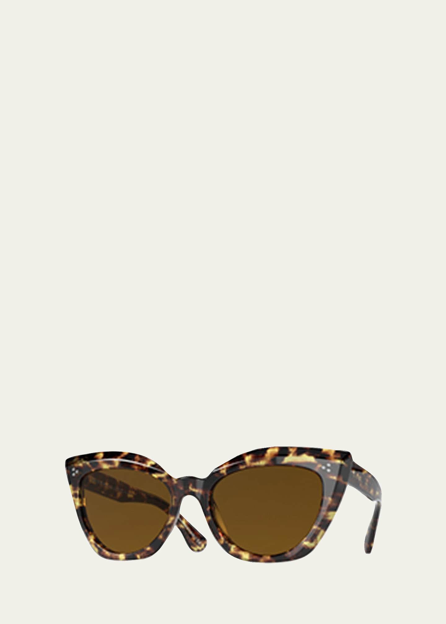 Dramatic cat eye glasses top