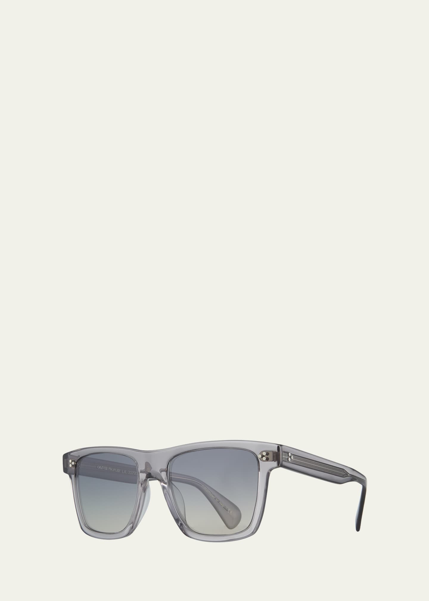 Oliver Peoples Men's Casian Gradient-Lens Rectangle Sunglasses Image 2 of 3
