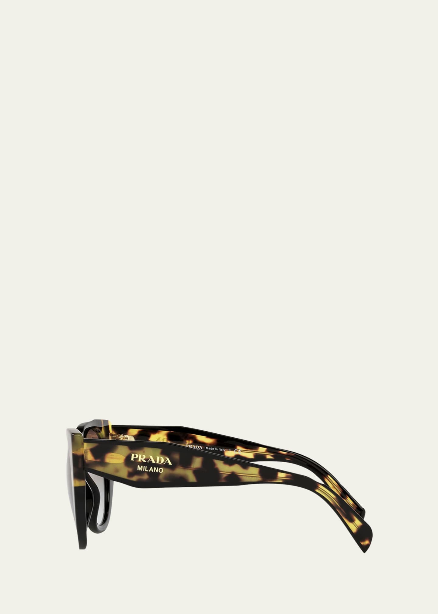 Prada Oversized Acetate Cat-Eye Sunglasses in 2023  Cat eye sunglasses,  Sunglasses, Cat eye sunglasses tortoise