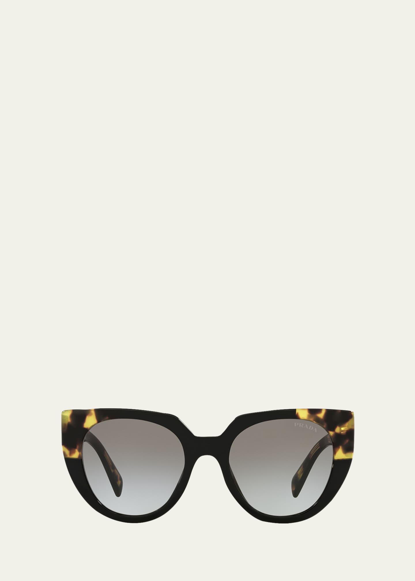 Oversized cat-eye tortoiseshell acetate sunglasses