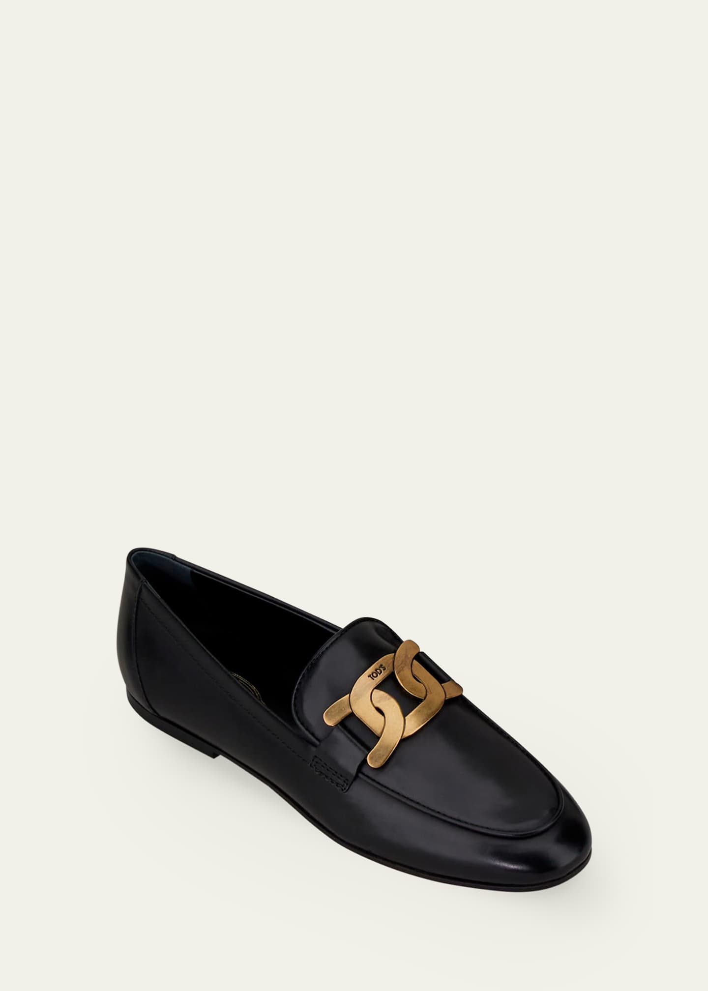 Tod's Kate Chain Flat Loafers Image 2 of 5