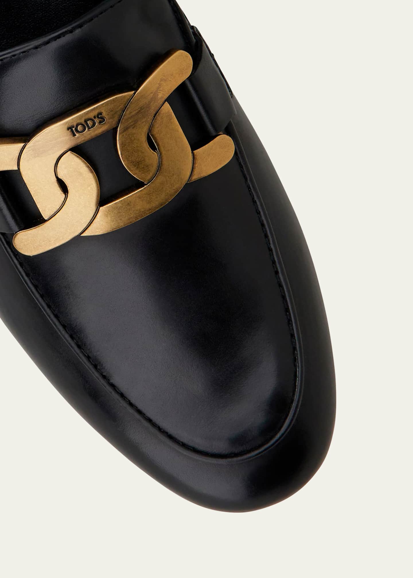 Tod's Kate Chain Flat Loafers Image 4 of 5