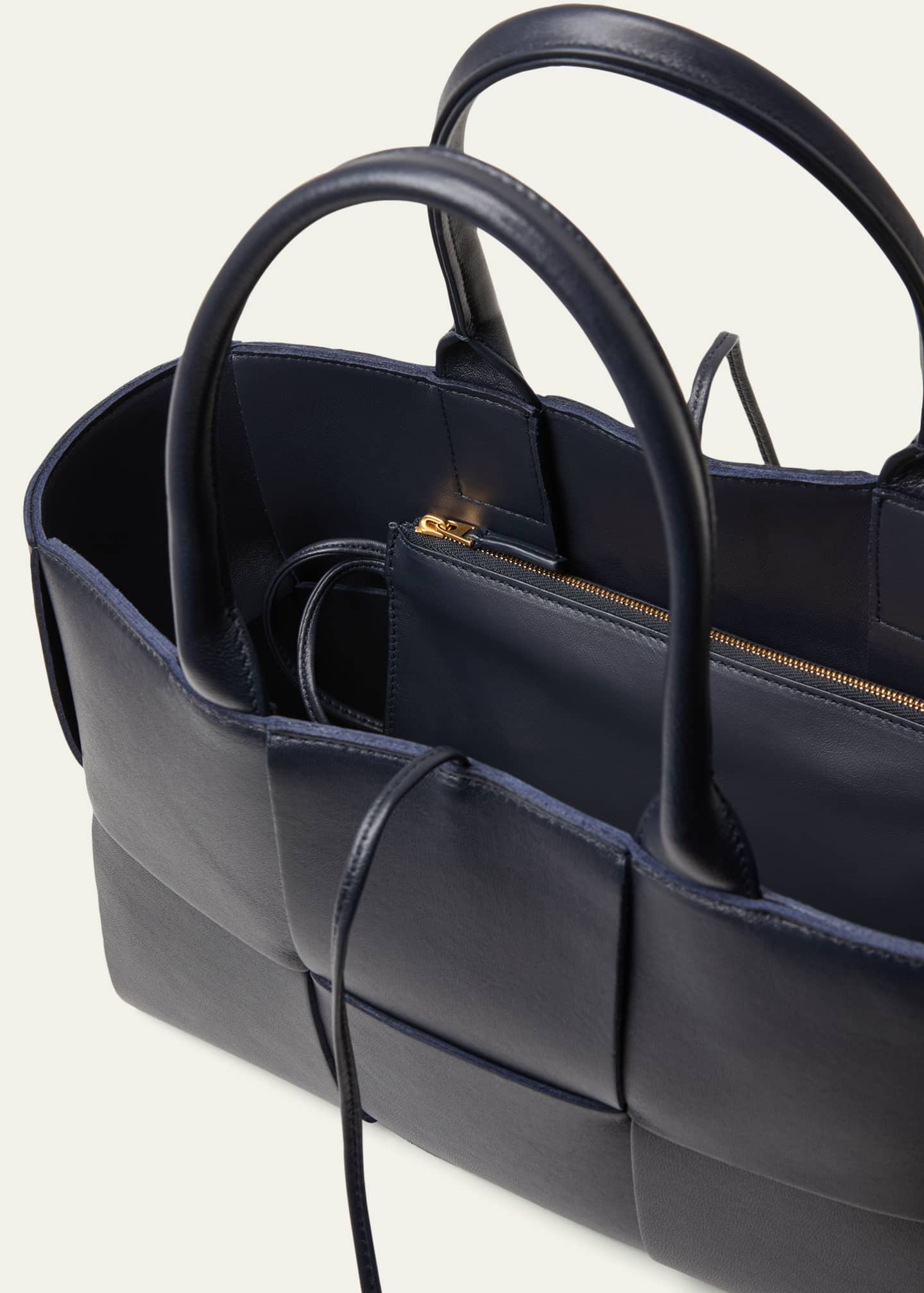 Bottega veneta arco woven east west tote bag clearance