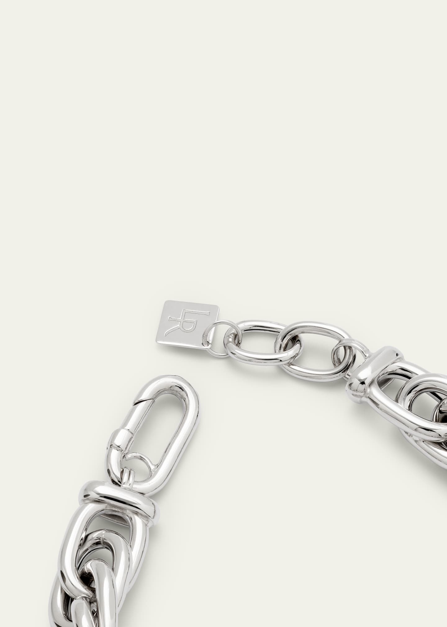 Lauren Rubinski 14k White Gold Small Multilink Chain Bracelet Image 4 of 4