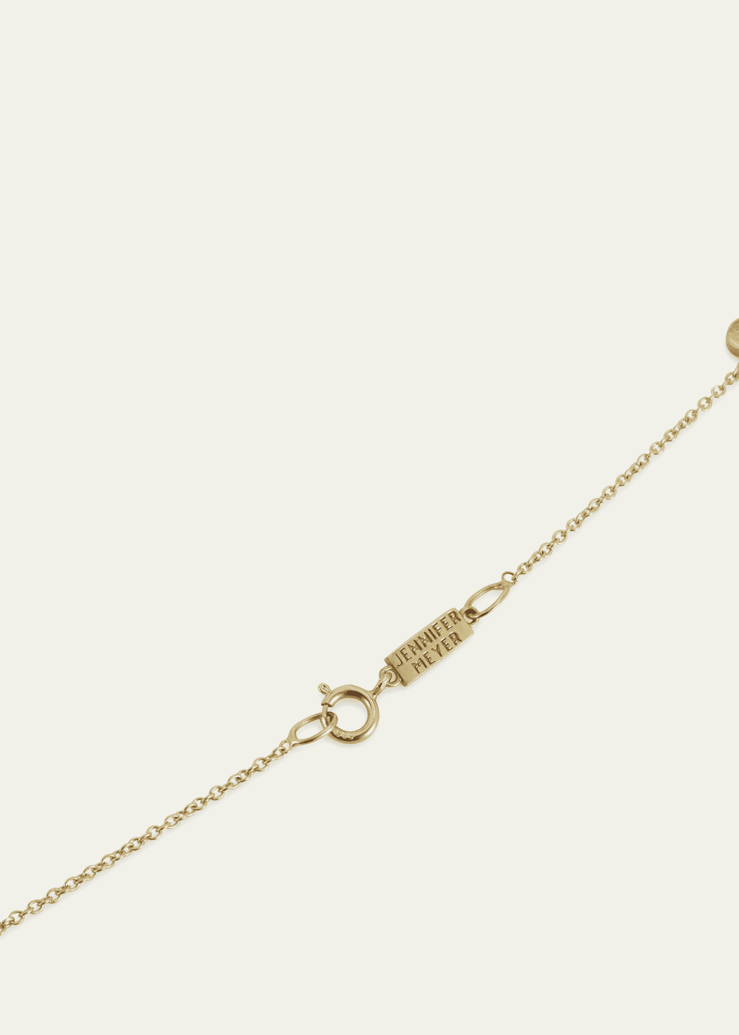 Jennifer Meyer 18k Yellow Gold Hearts by The Inch Necklace Image 4 of 4