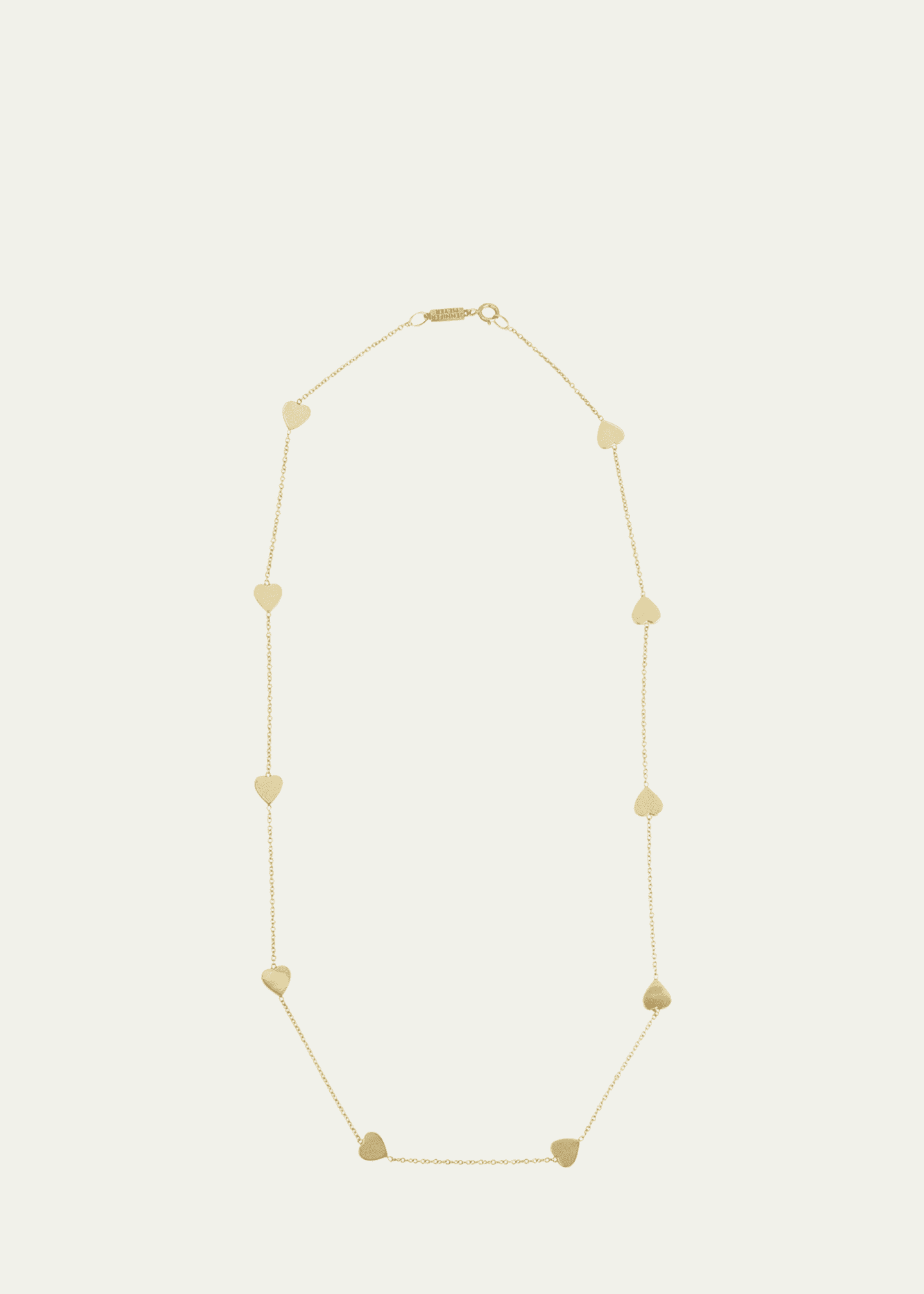 Jennifer Meyer 18k Yellow Gold Hearts by The Inch Necklace Image 1 of 4