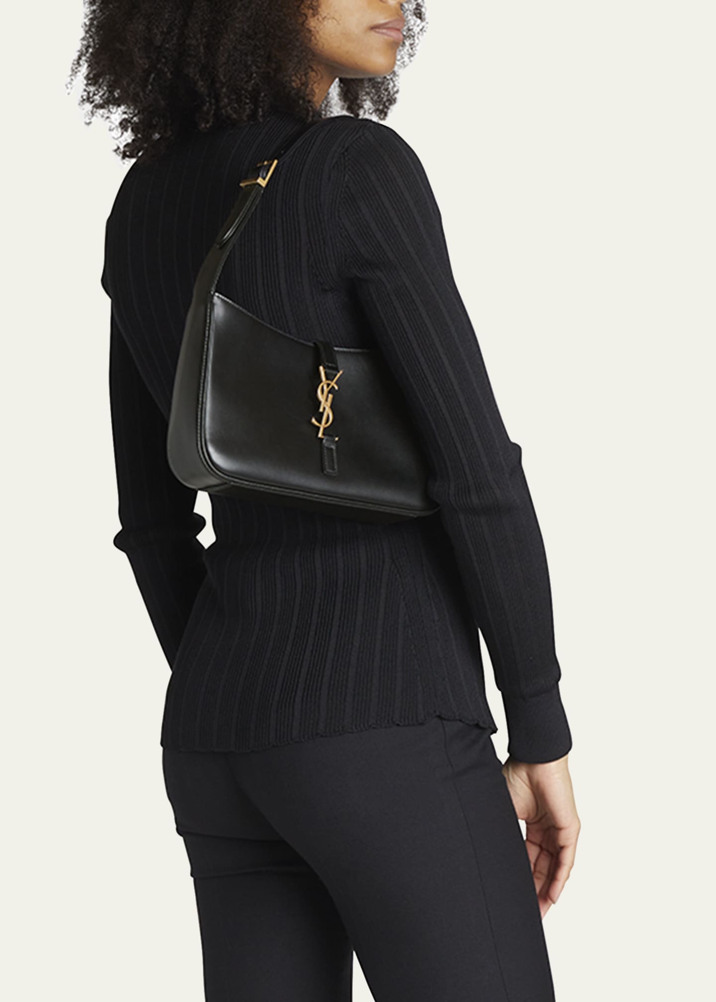 Saint Laurent Le 5 A 7 YSL Shoulder Bag in Smooth Leather Image 2 of 5