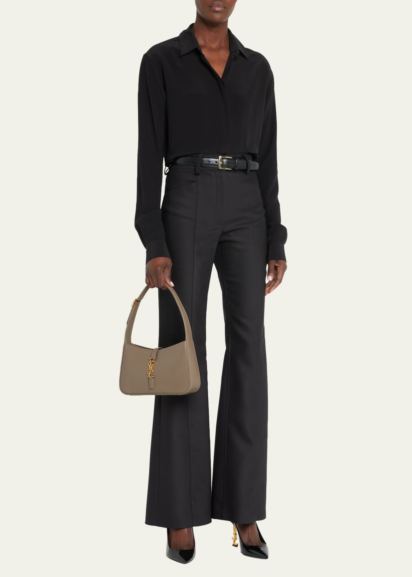 Le 5 A 7 YSL Shoulder Bag in Smooth Leather