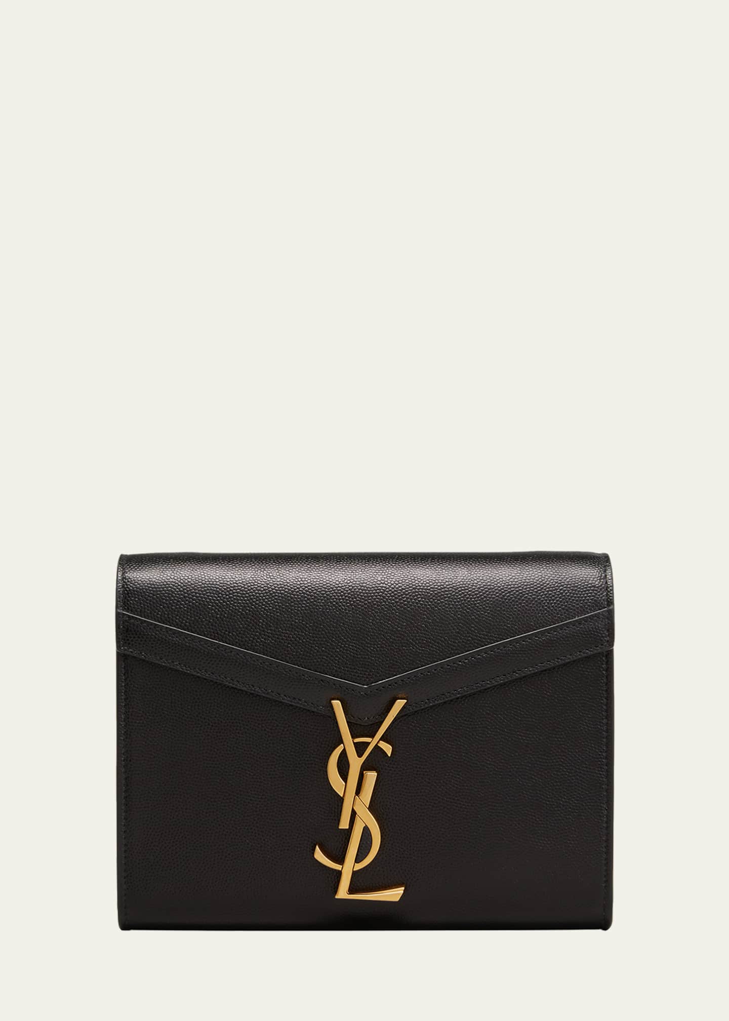 Black saint laurent wallet discount