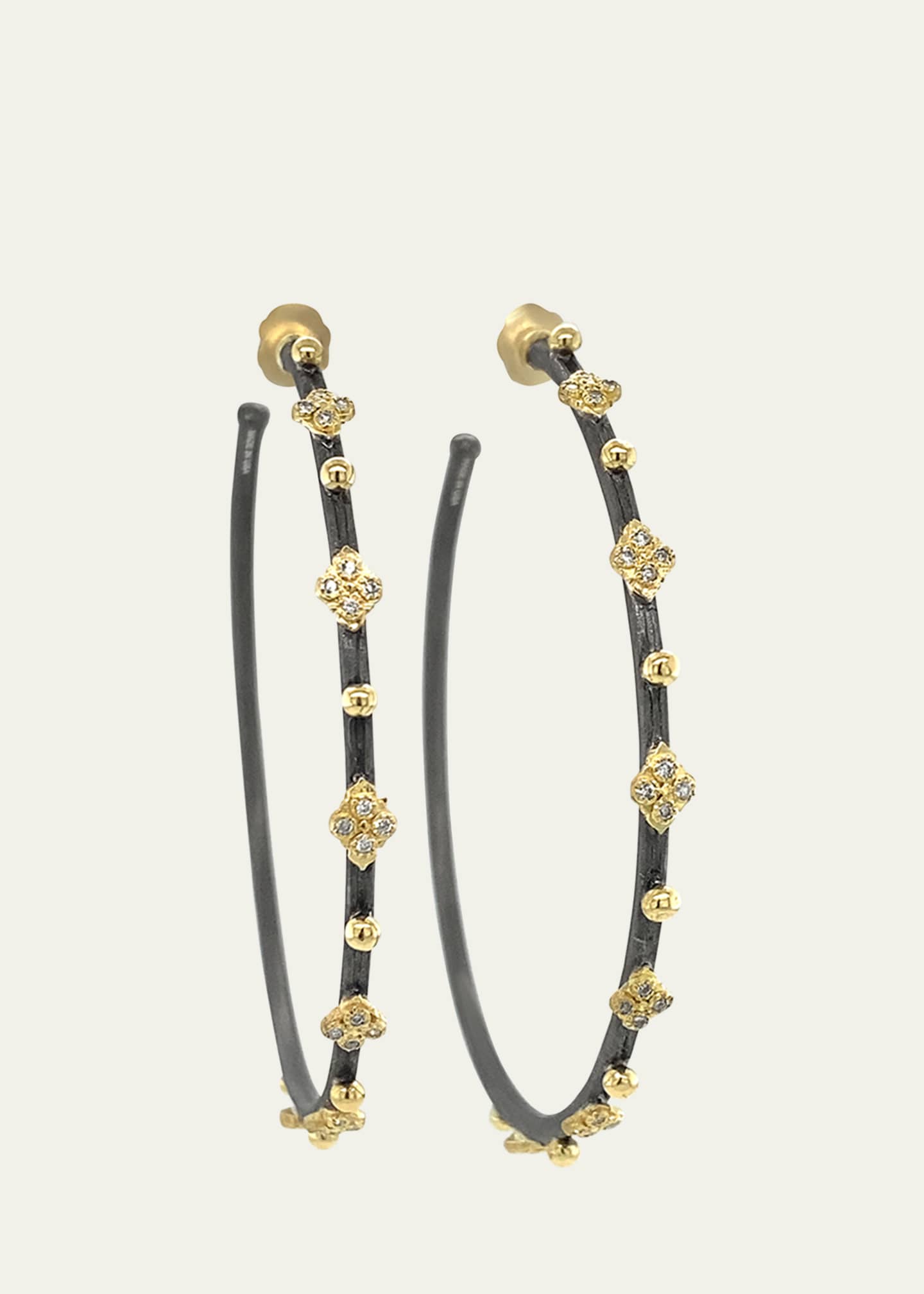 Armenta Old World Crivelli Diamond Hoop Earrings - 52 mm