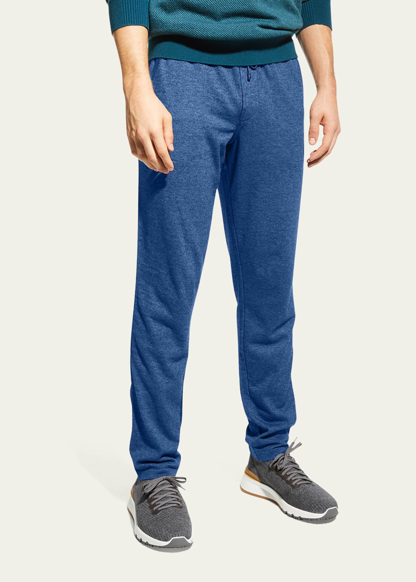 Loro Piana Men's Cashmere Drawstring Leisure Sweatpants Image 4 of 5