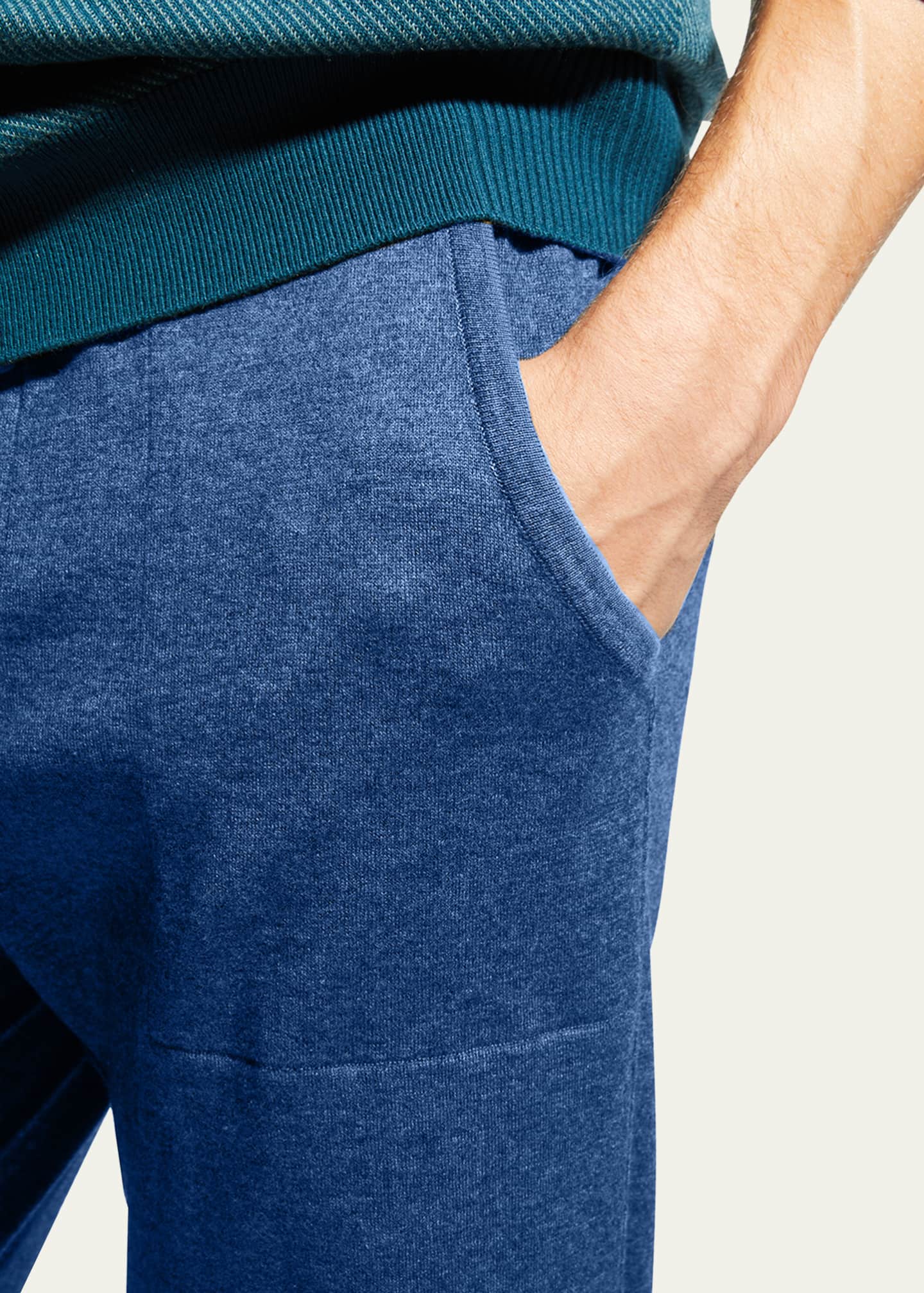 Loro Piana Men's Cashmere Drawstring Leisure Sweatpants Image 5 of 5