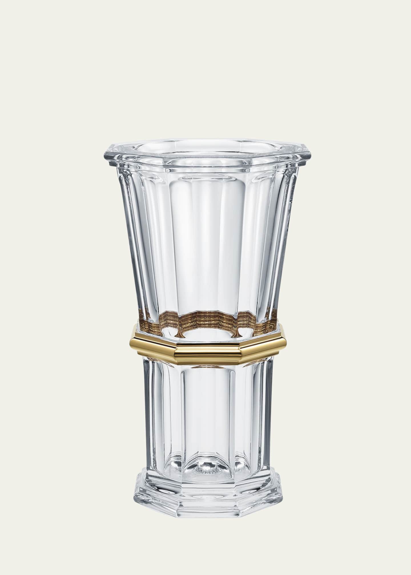 Baccarat Harcourt Gold Straight Vase