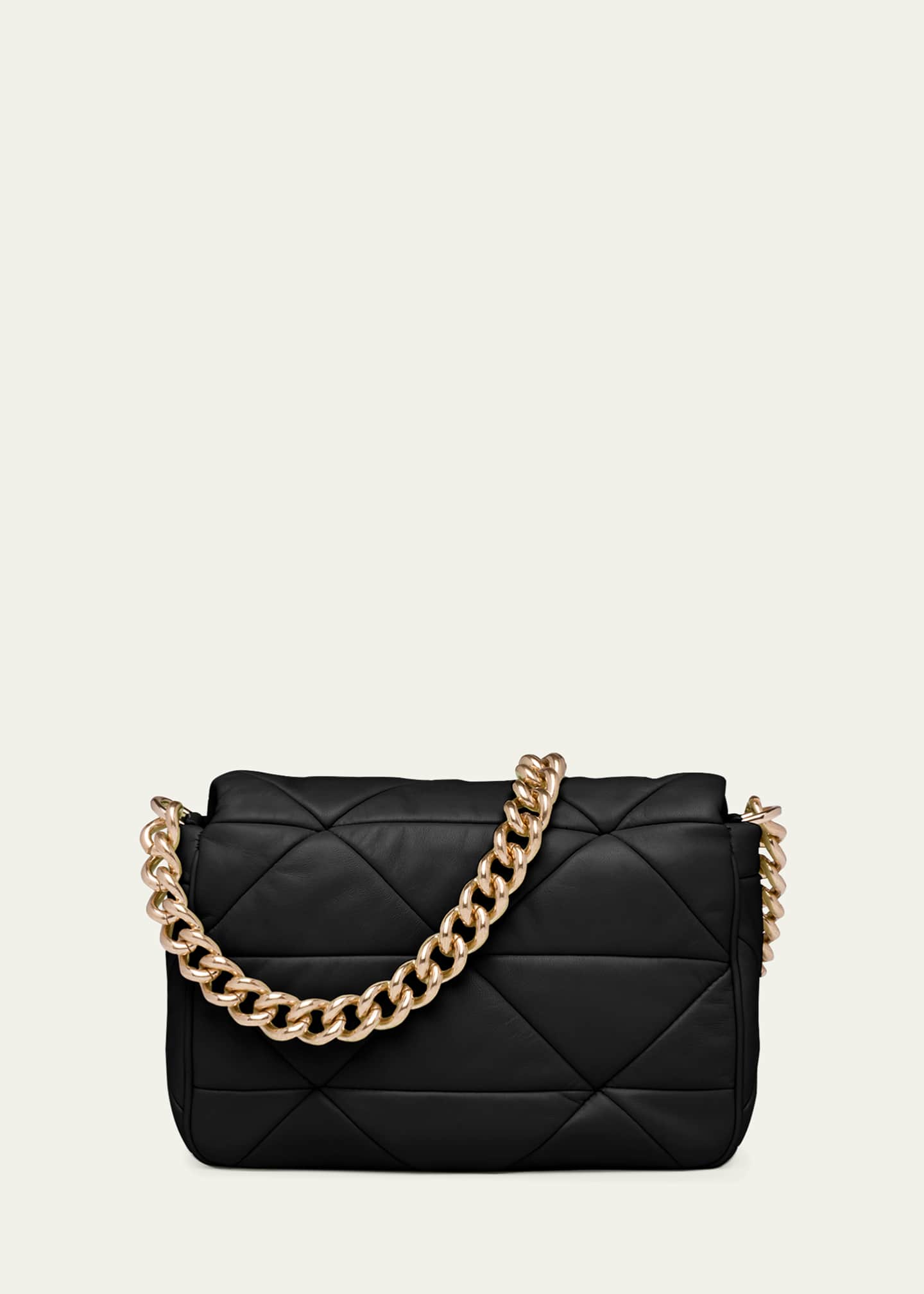 Prada System Triangle Quilted Napa Mini Shoulder Bag Image 3 of 5