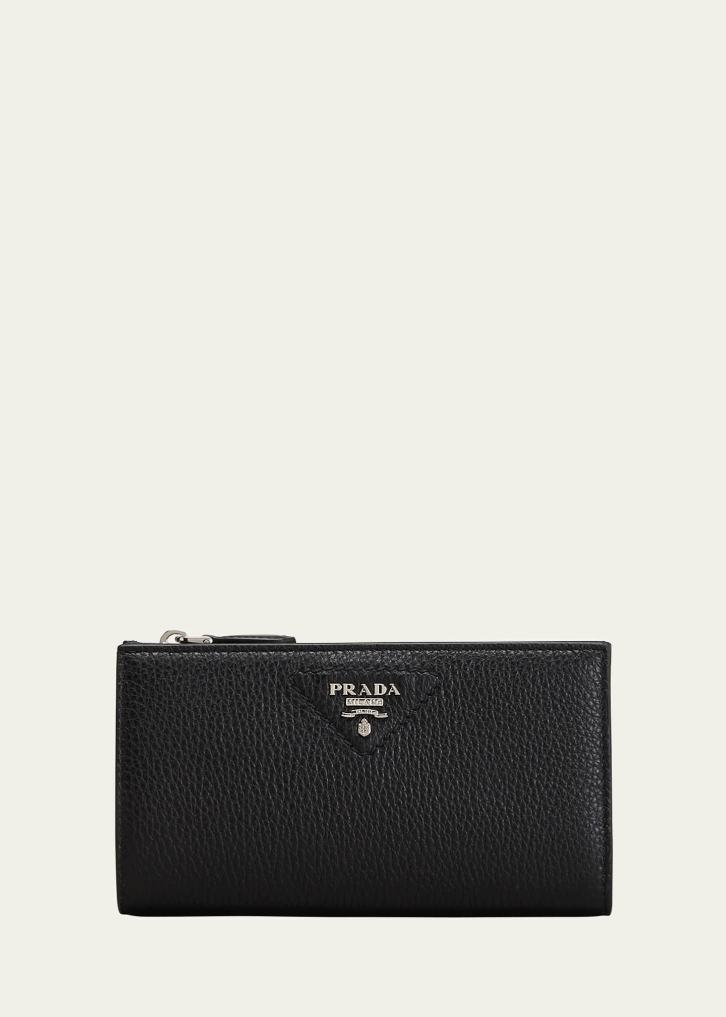 Prada Calfskin Long Zip Wallet Image 1 of 4
