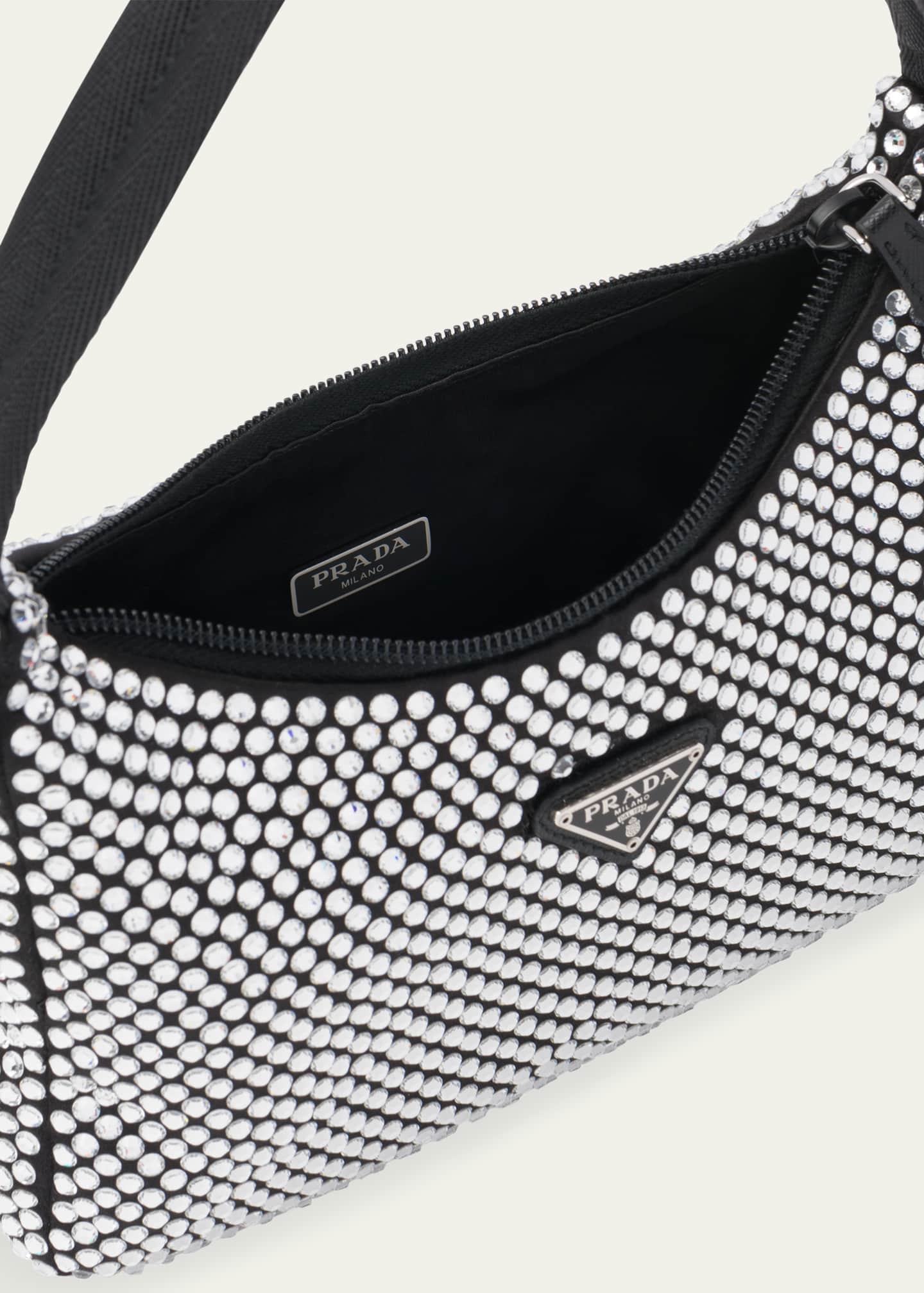Prada Re-Edition 2000 Allover Crystal-Embellished Shoulder Bag ...