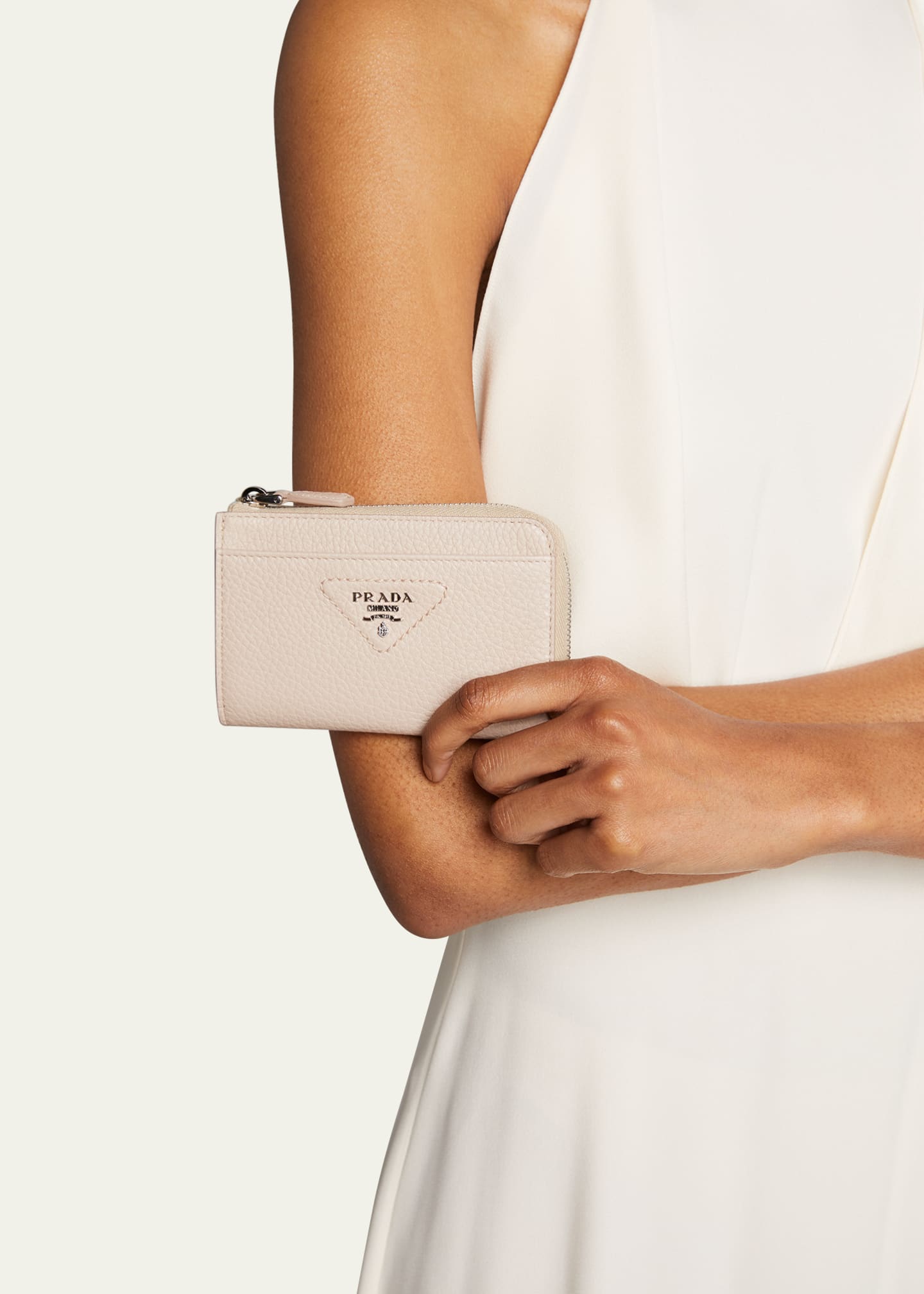 Prada zip online card case