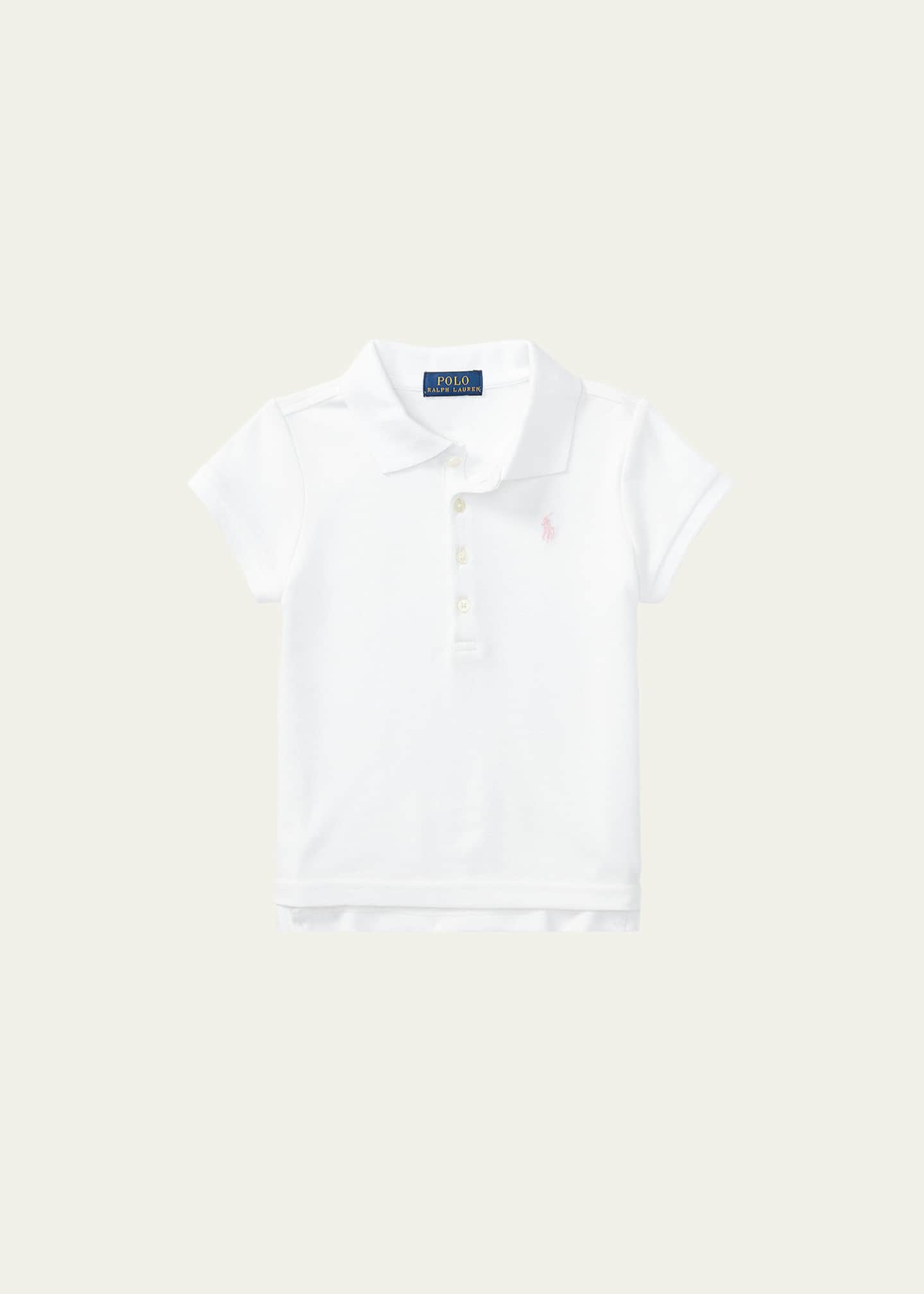 Ralph Lauren Childrenswear Girl s Logo Embroidered Short Sleeve