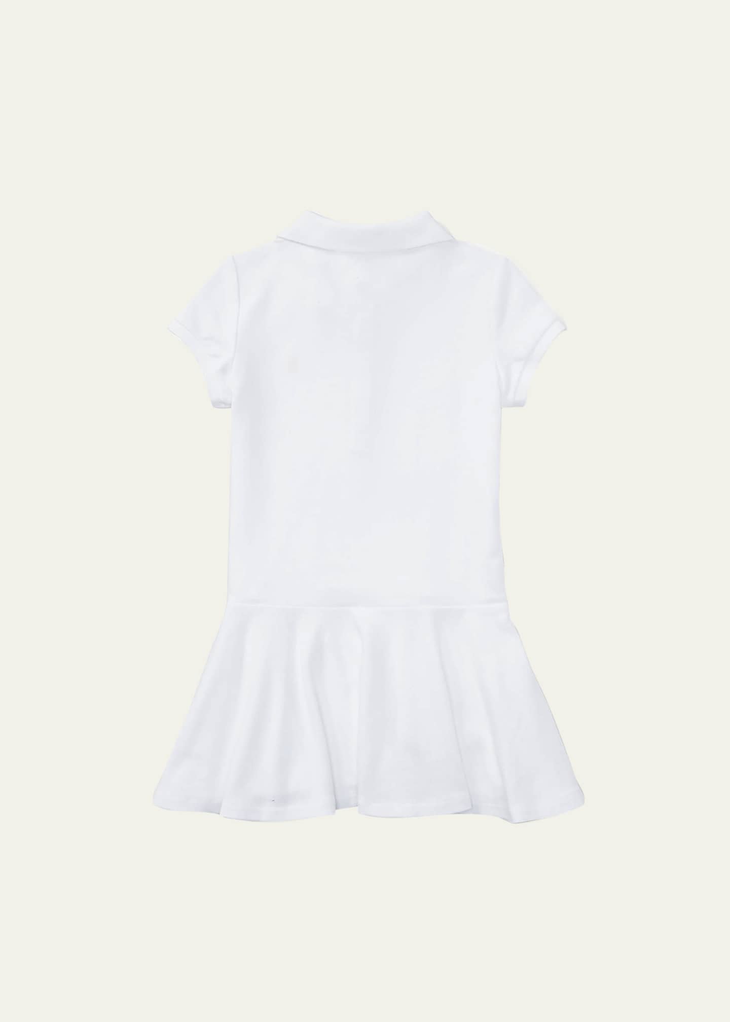 Ralph Lauren Childrenswear Girl's Short-Sleeve Knit Drop-Waist Polo Dress, Size 2-6X Image 2 of 2