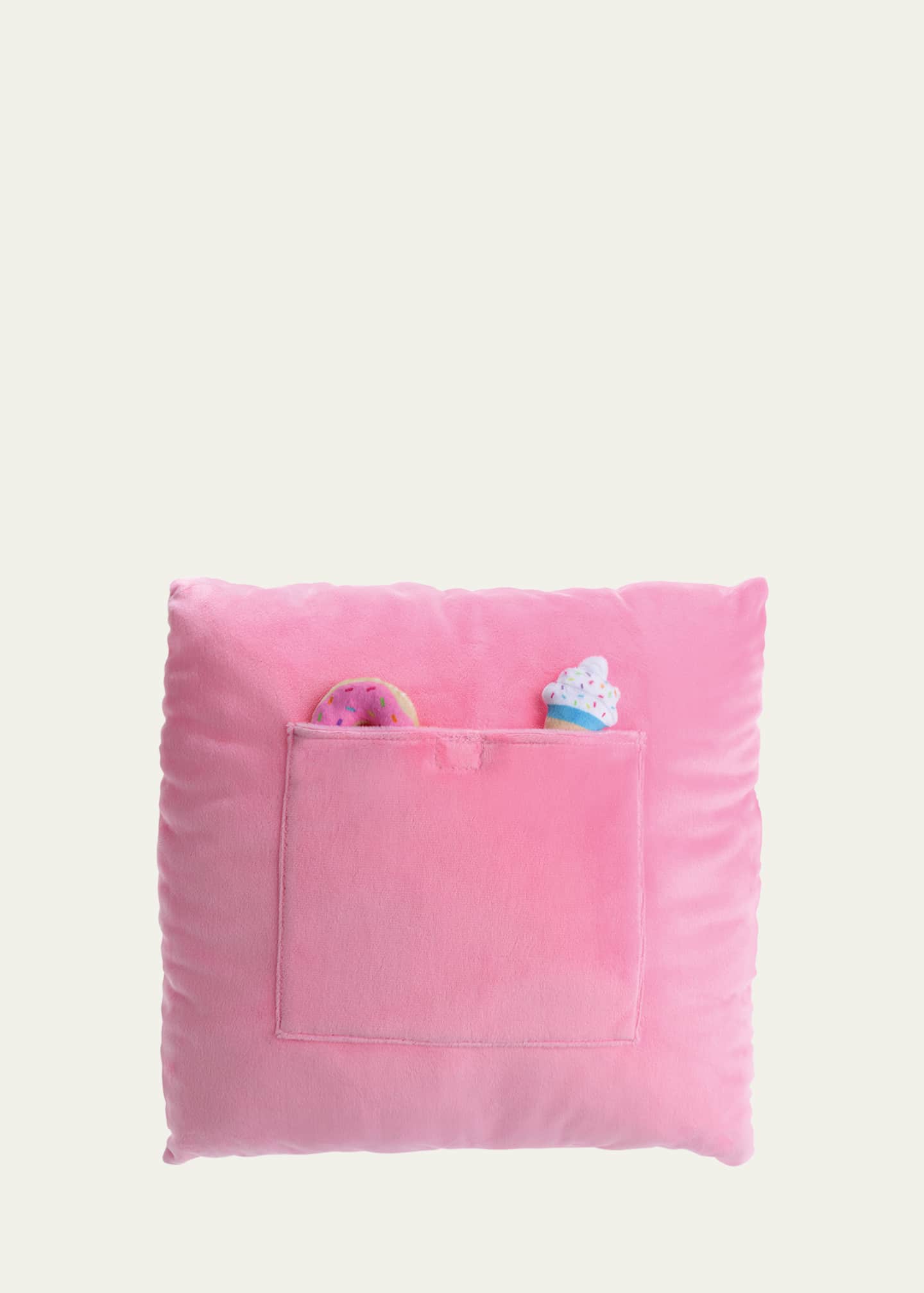 Iscream Donut Tic Tac Toe Fleece Pillow