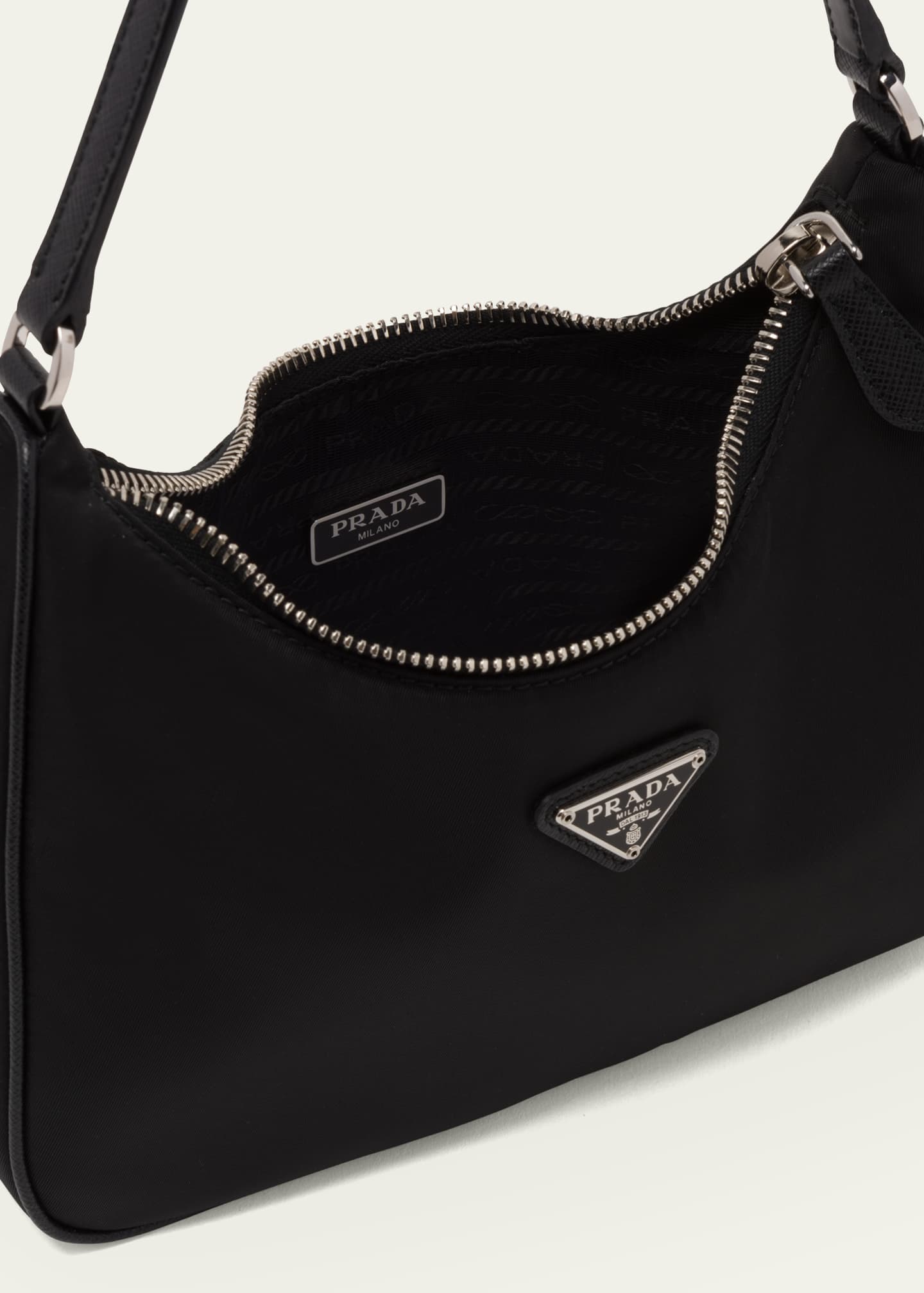 PRADA Nylon Re-Edition 2005 Shoulder Bag Alabastro 1284289