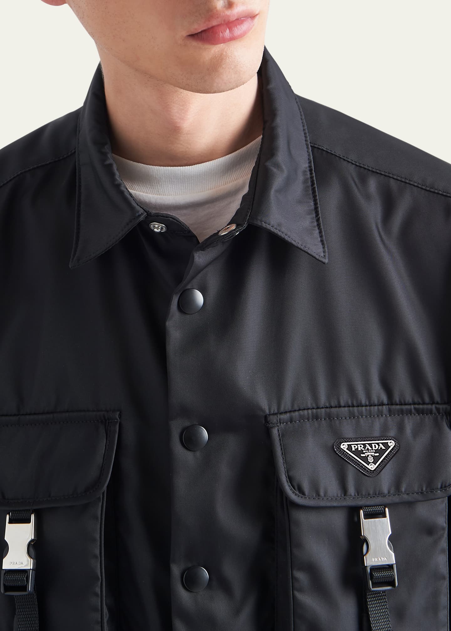 Prada nylon shirt hot sale