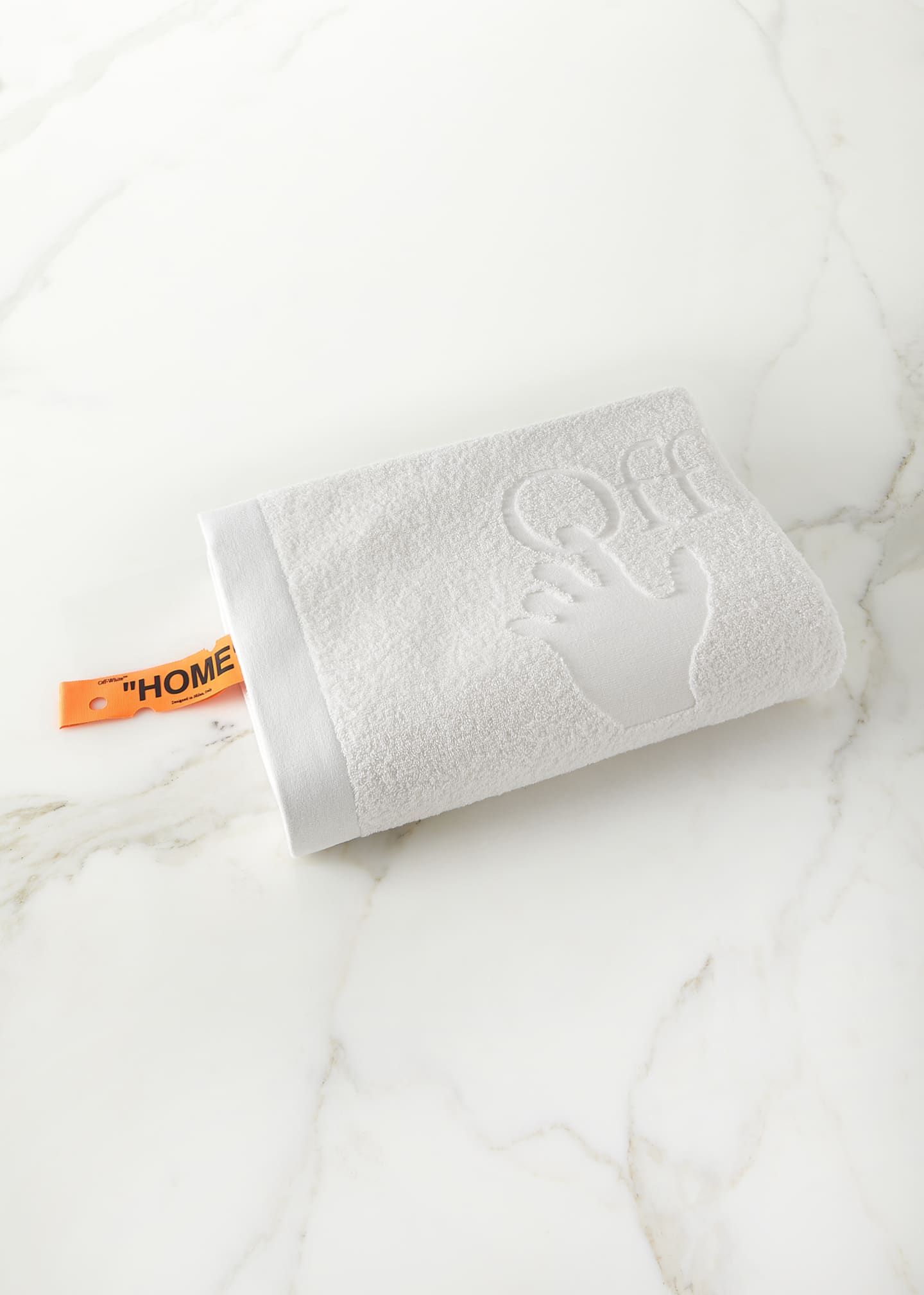 Off store white towel