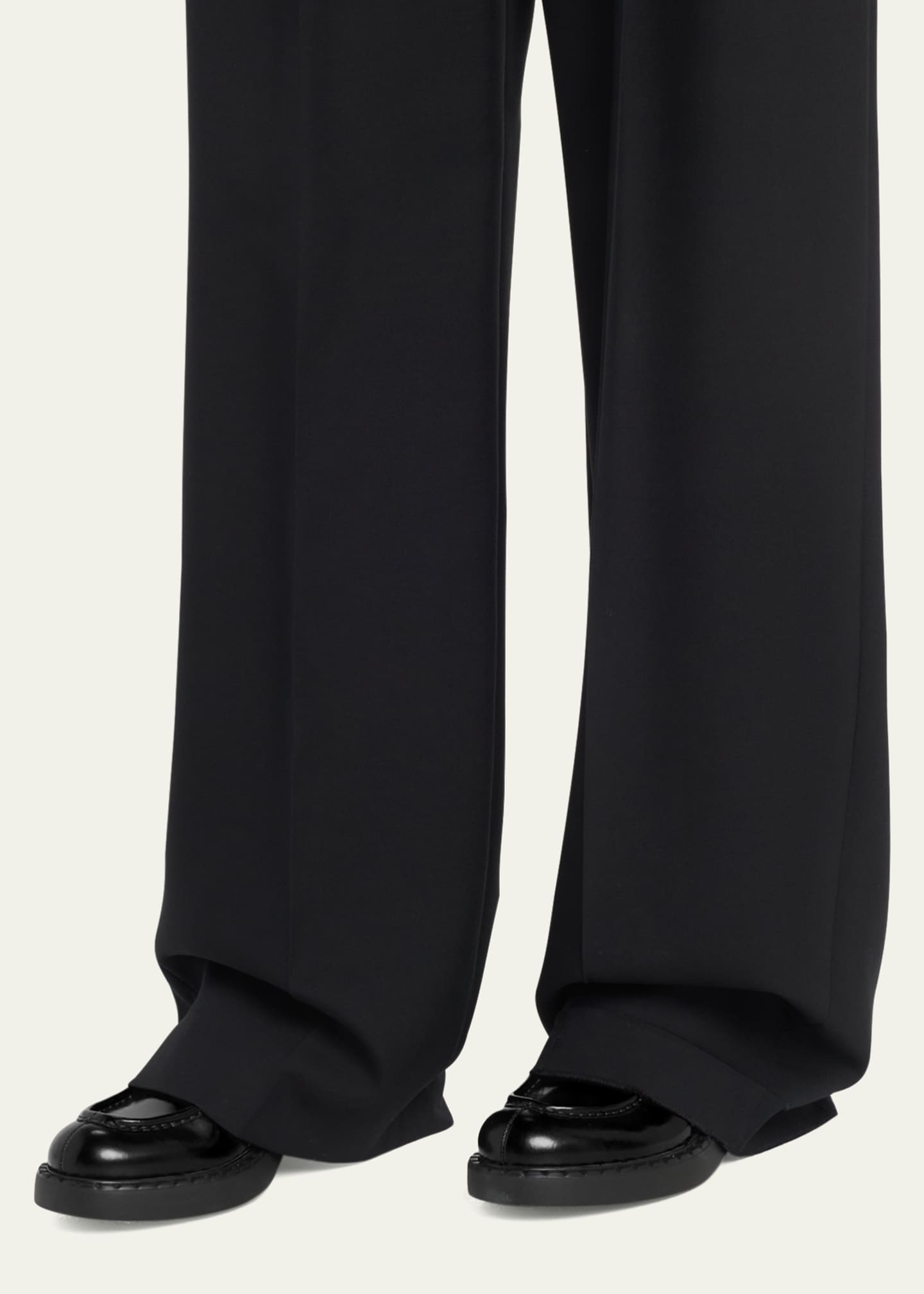 prada logo platform loafers