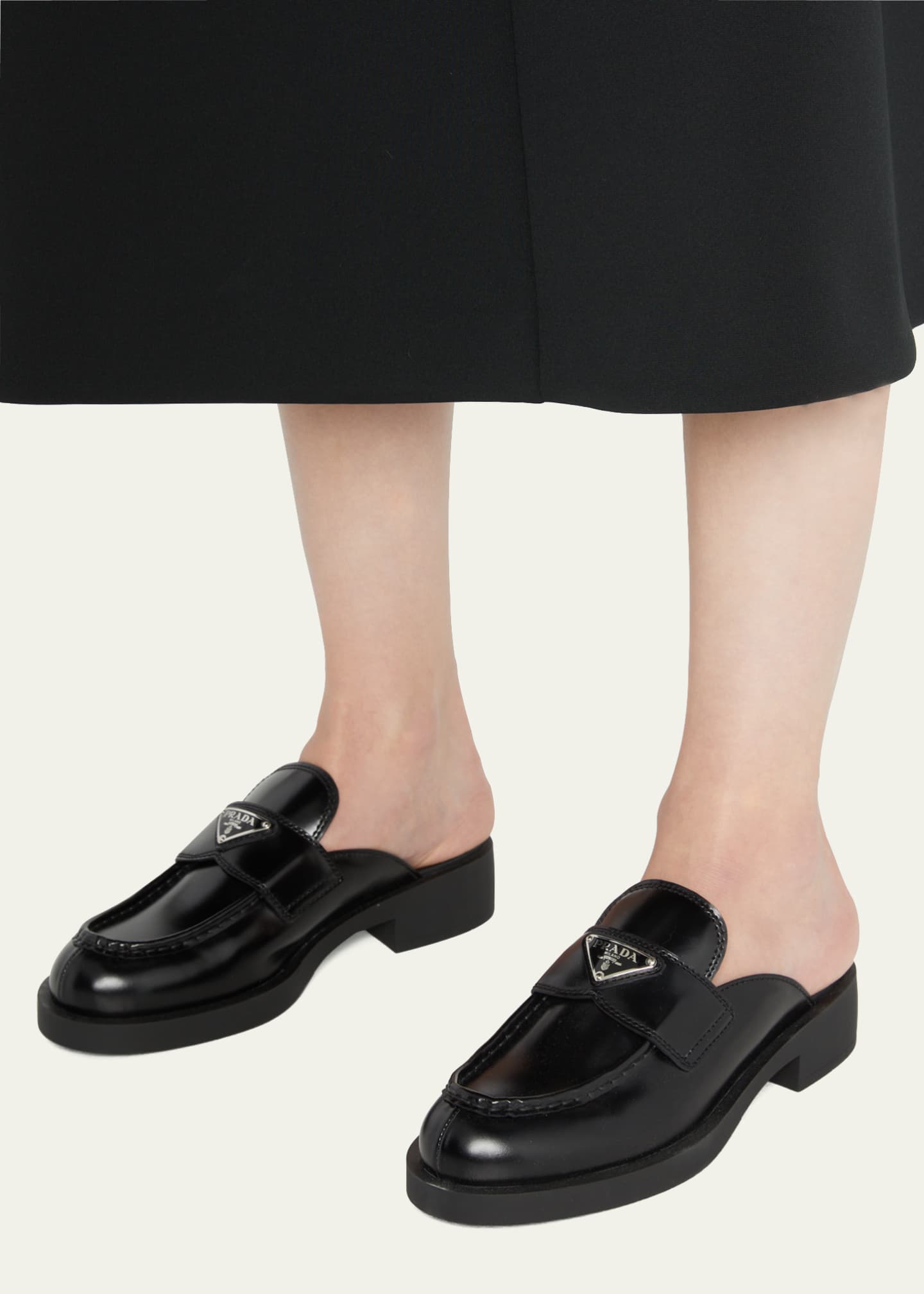 Prada mule loafer sale