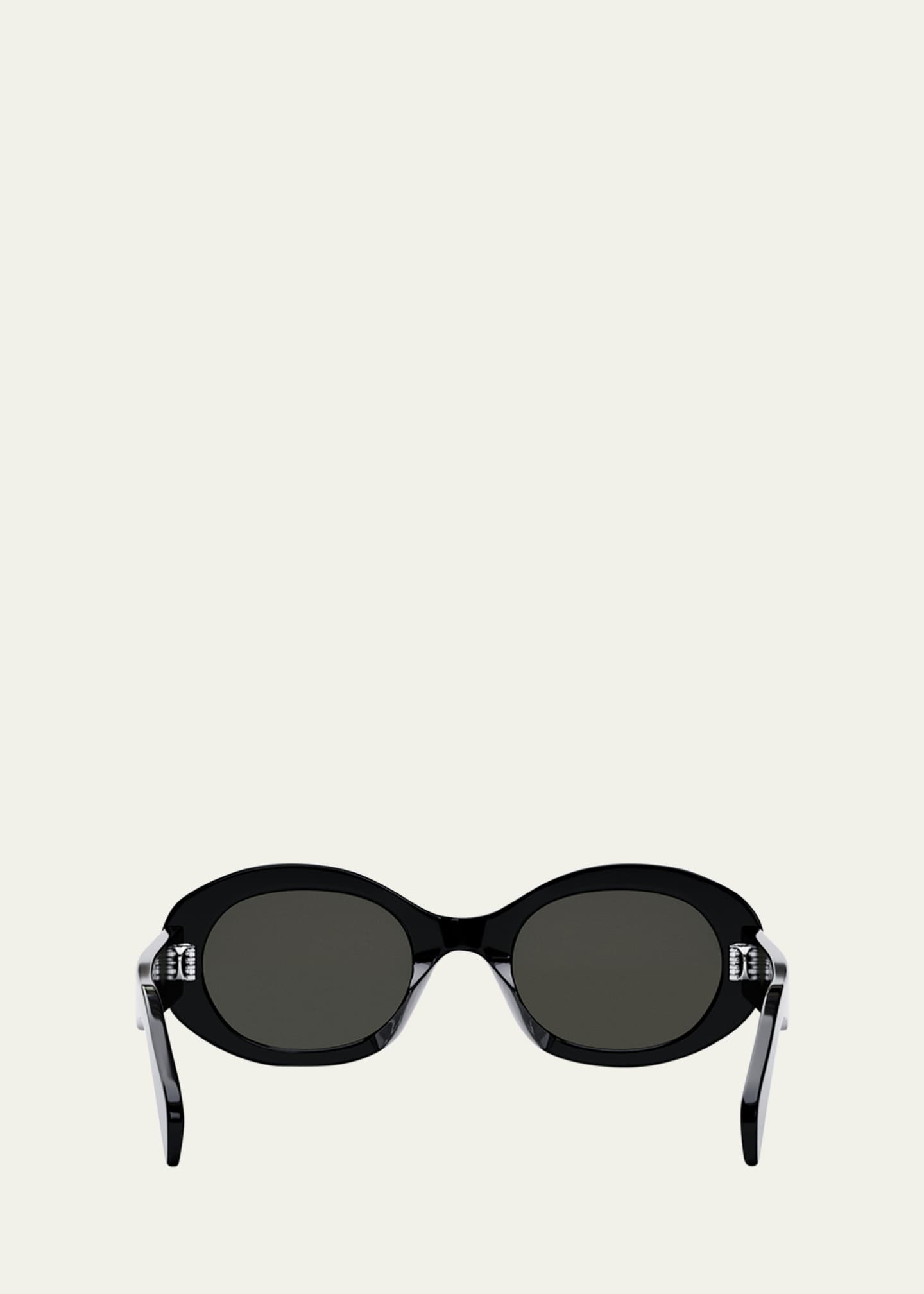 サングラス CELINE Triomphe acetate sunglasses CELINE EYEWEAR Triomphe oval-frame acetate sunglasses | NET